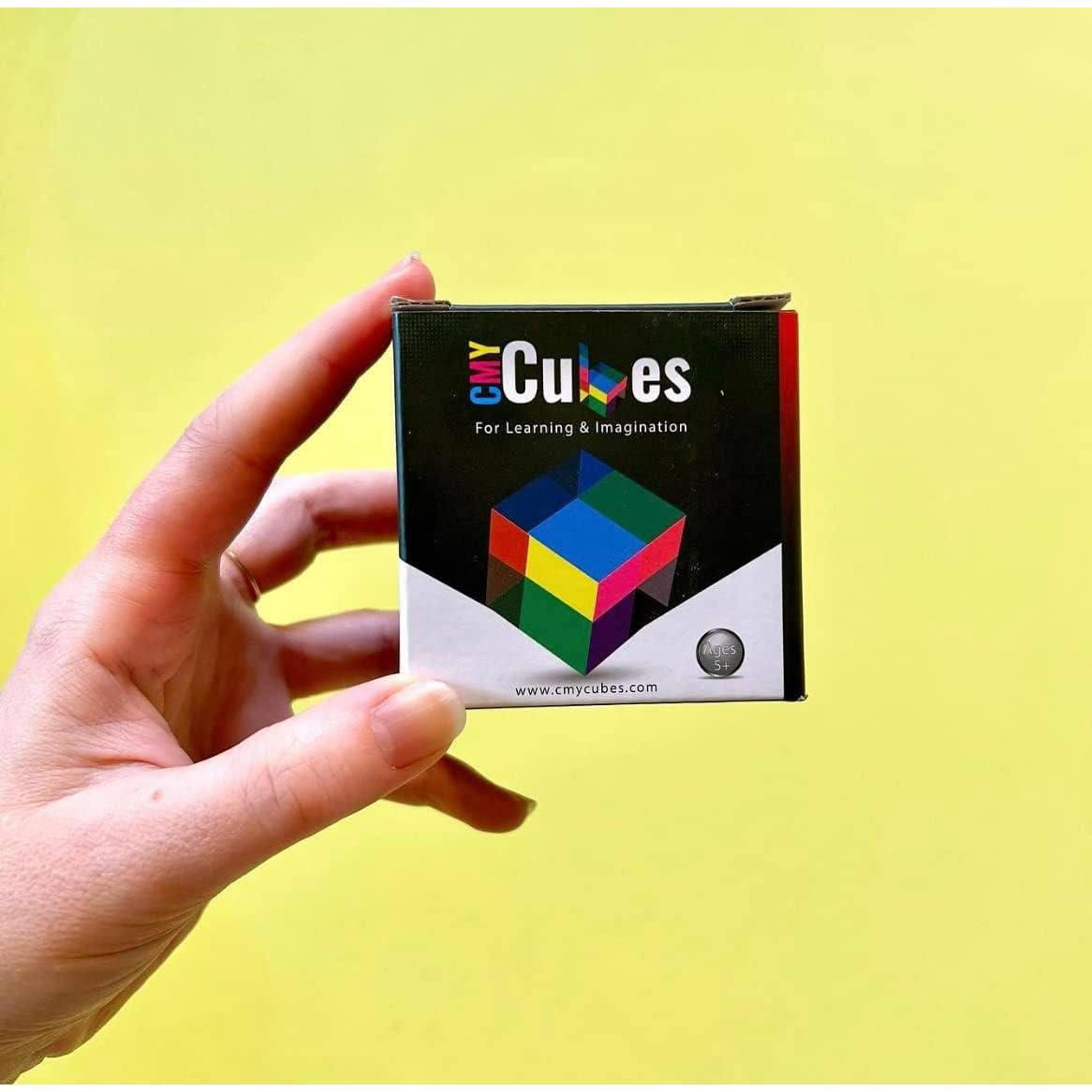 Cubo CMY Educativo 30mm - Cian, Magenta y Amarillo - Juguete Sensorial