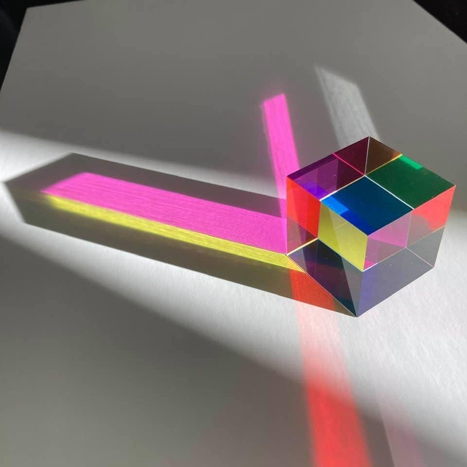 Cubo CMY Educativo 30mm - Cian, Magenta y Amarillo - Juguete Sensorial