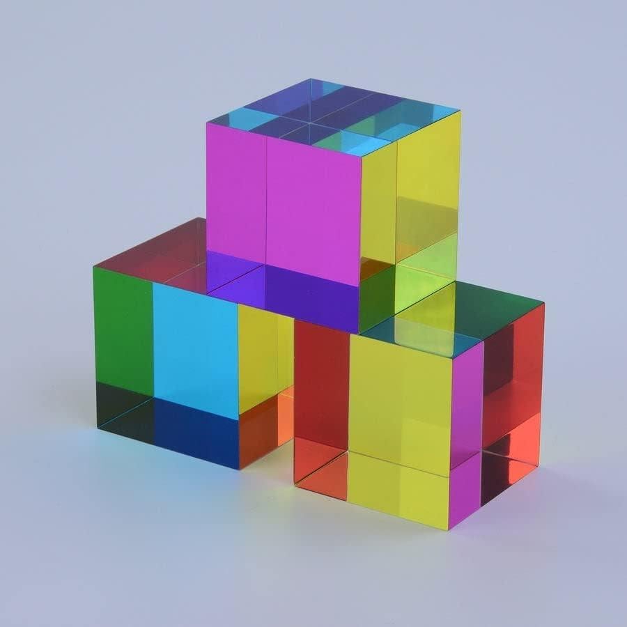 Cubo CMY Educativo 30mm - Cian, Magenta y Amarillo - Juguete Sensorial