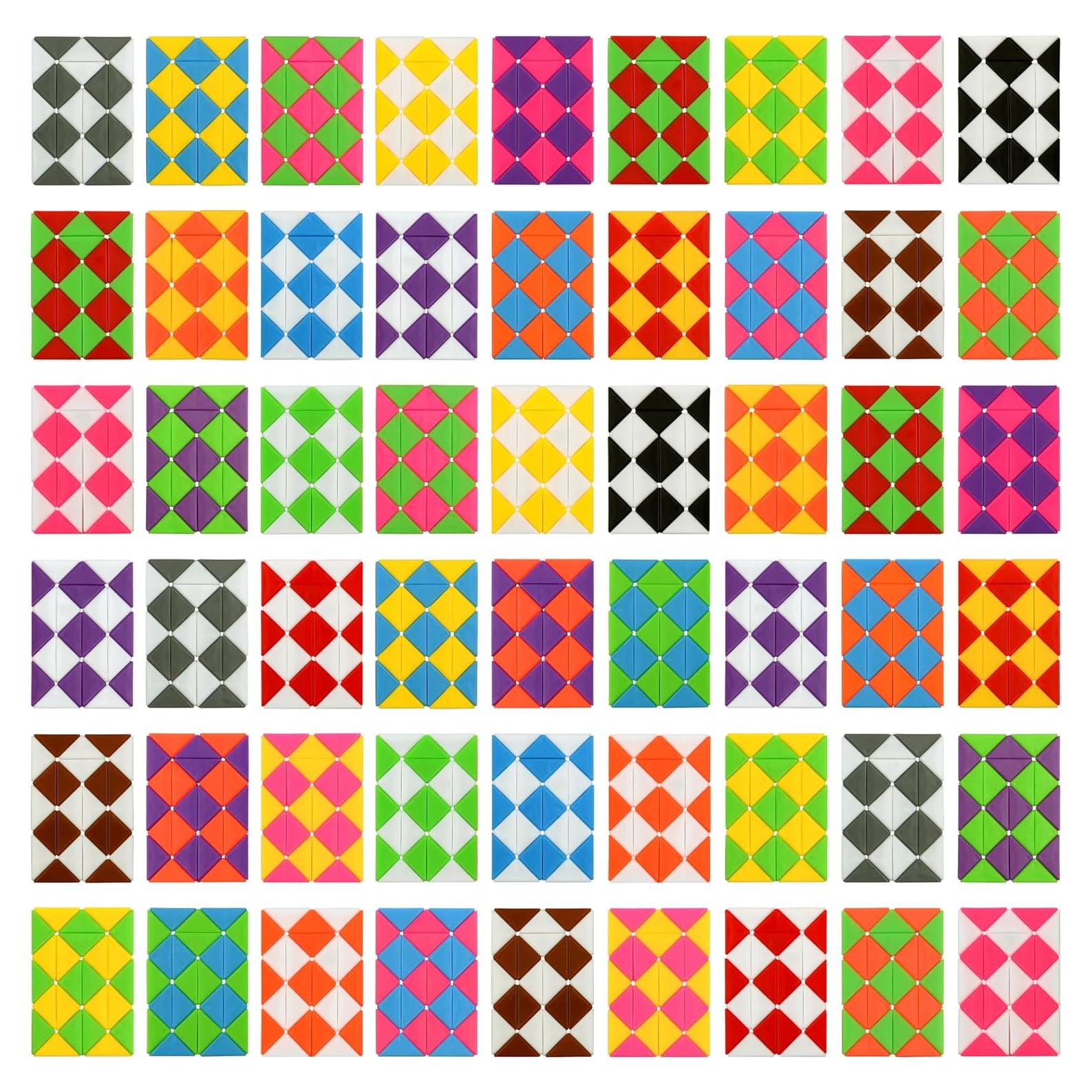 Paquete 105 Cubos Serpiente Mágicos Neureyte - Juguete Antiestrés