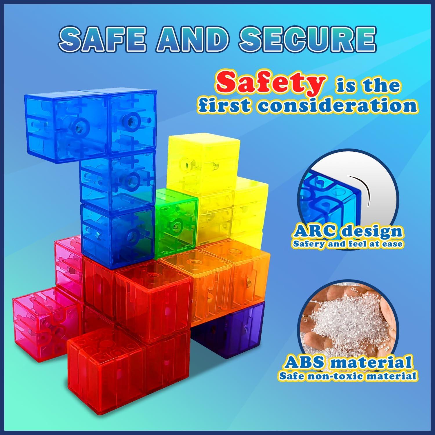 Bloques de Construcción Magnéticos Coskehan 7 Pcs 3D STEM