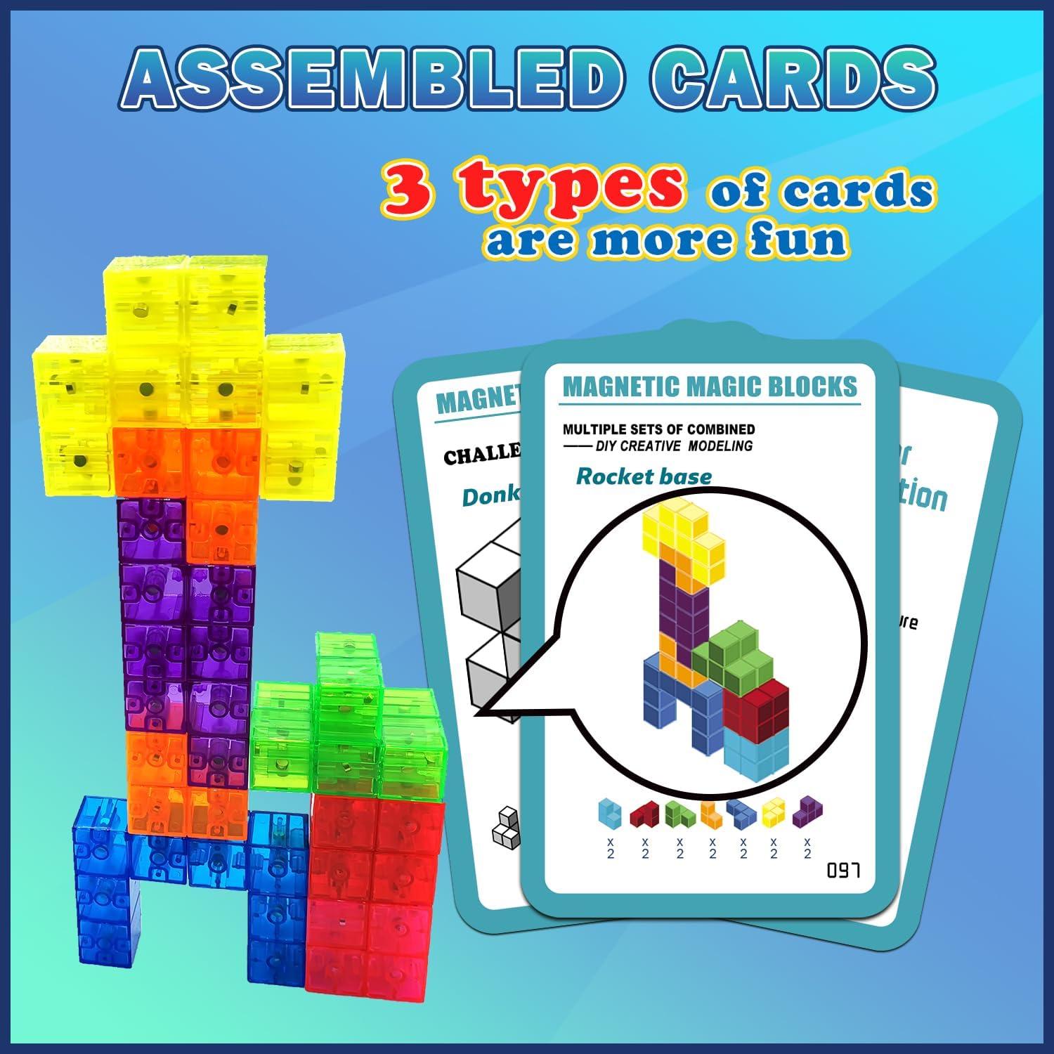 Bloques de Construcción Magnéticos Coskehan 7 Pcs 3D STEM