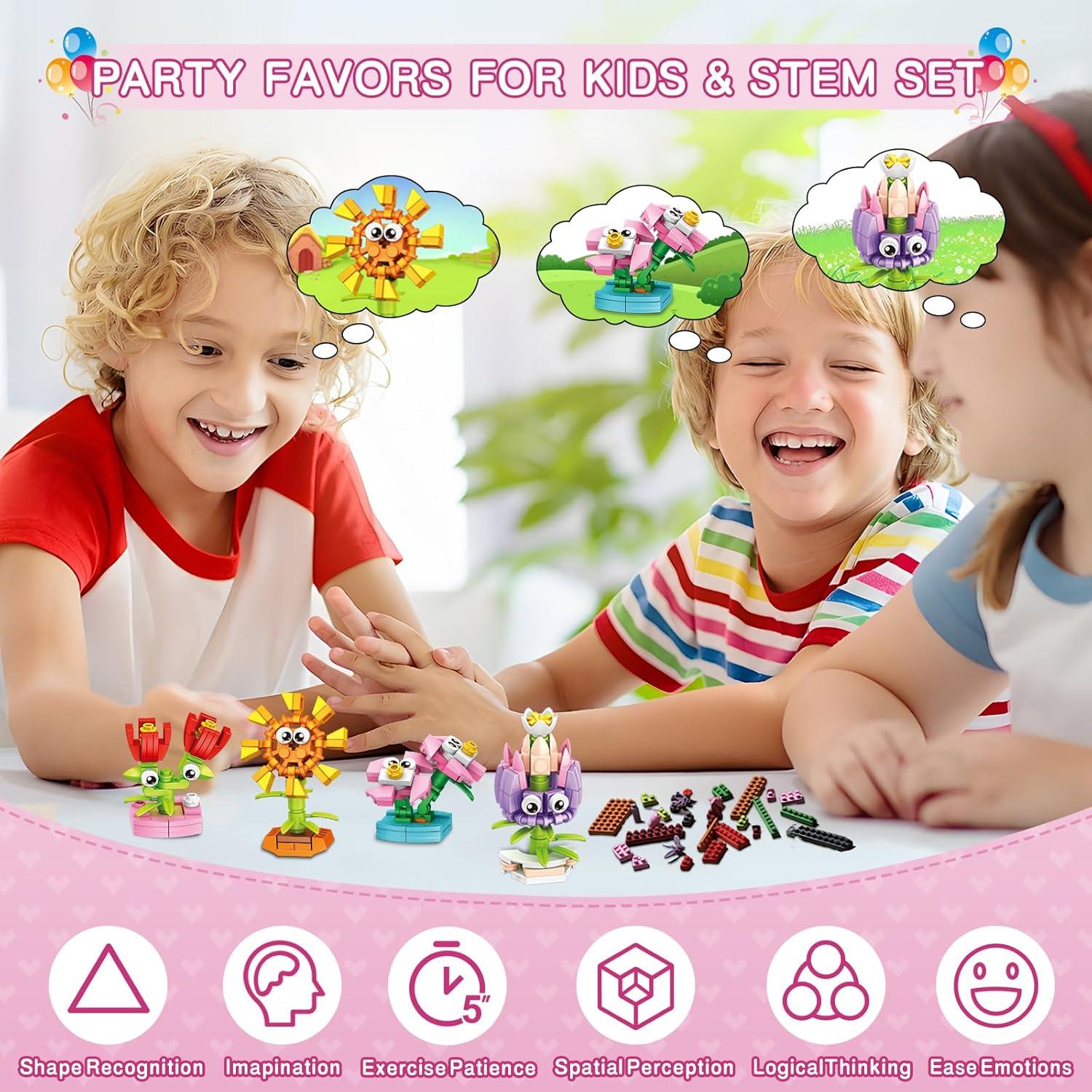 36 Paquetes de Regalos de Construcción de Flores IMCUAMK