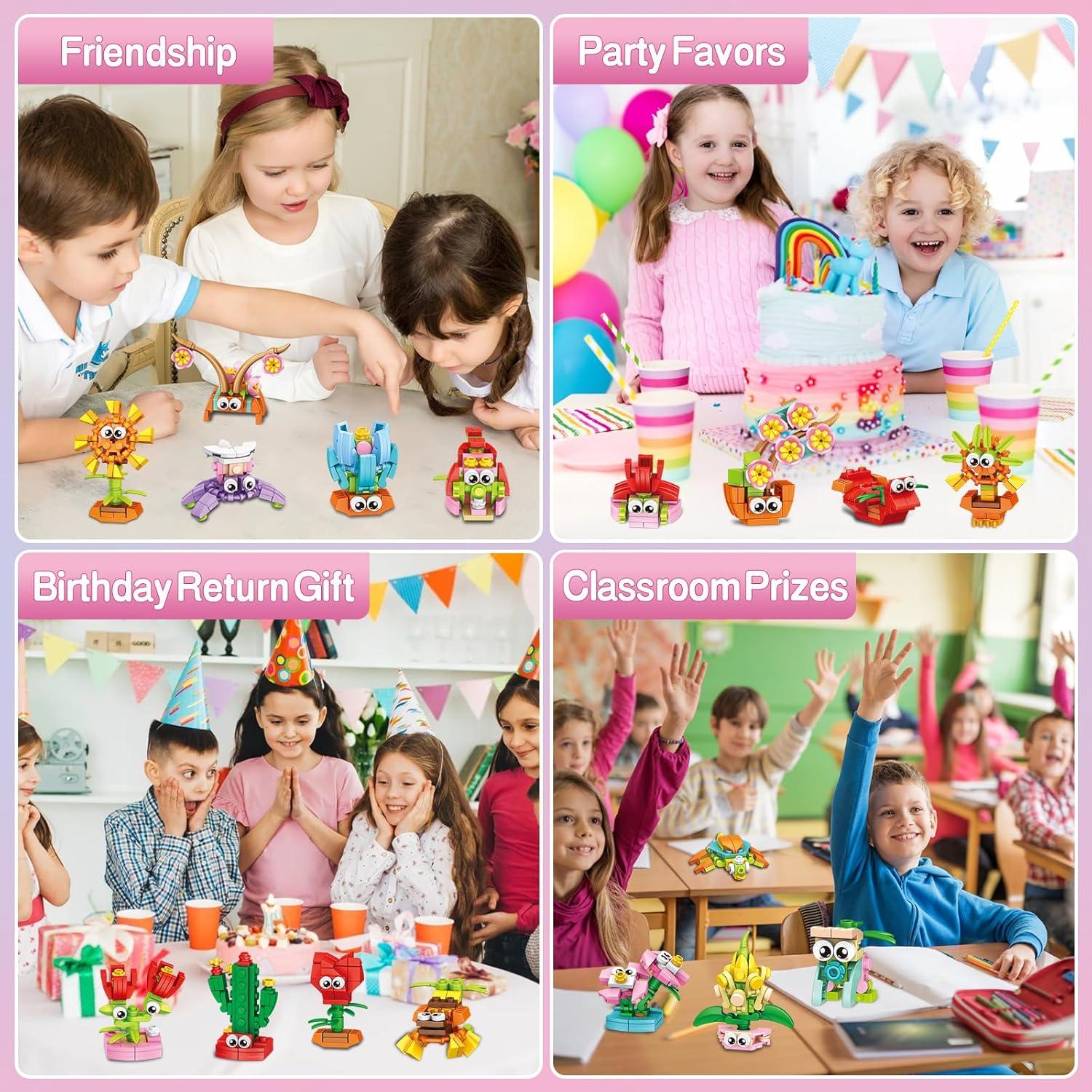 36 Paquetes de Regalos de Construcción de Flores IMCUAMK