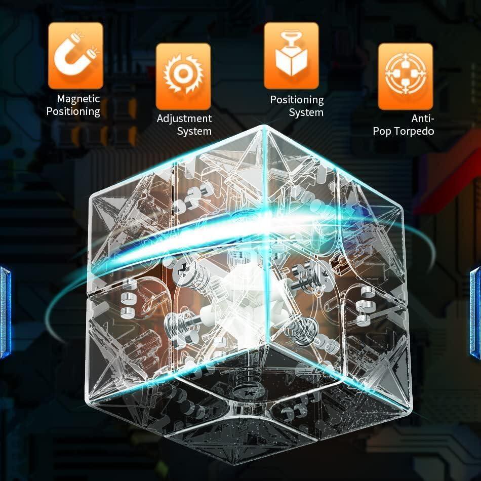 Cubo de Velocidad Magnético Moyu RS2M 2x2 Ajustable 90g