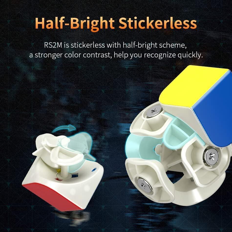 Cubo de Velocidad Magnético Moyu RS2M 2x2 Ajustable 90g