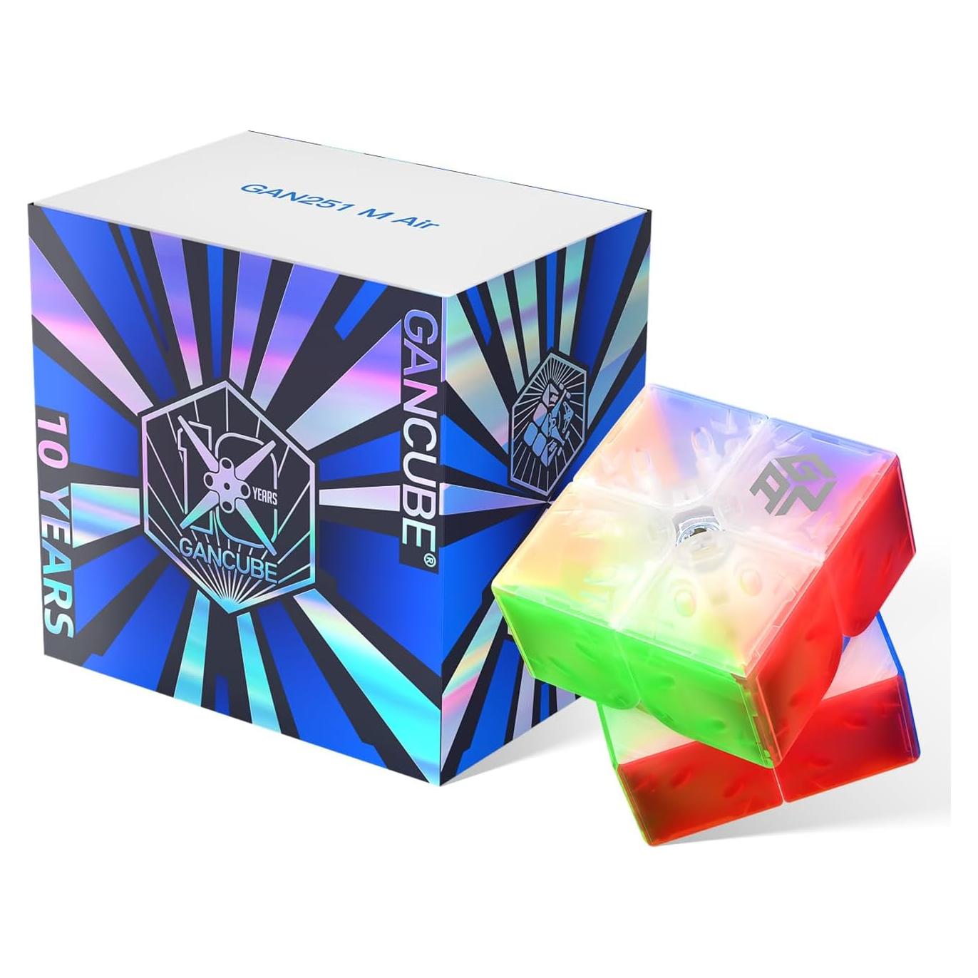 Cubo de Velocidad GAN 251 M Air 10 Aniversario 2x2 Magnético