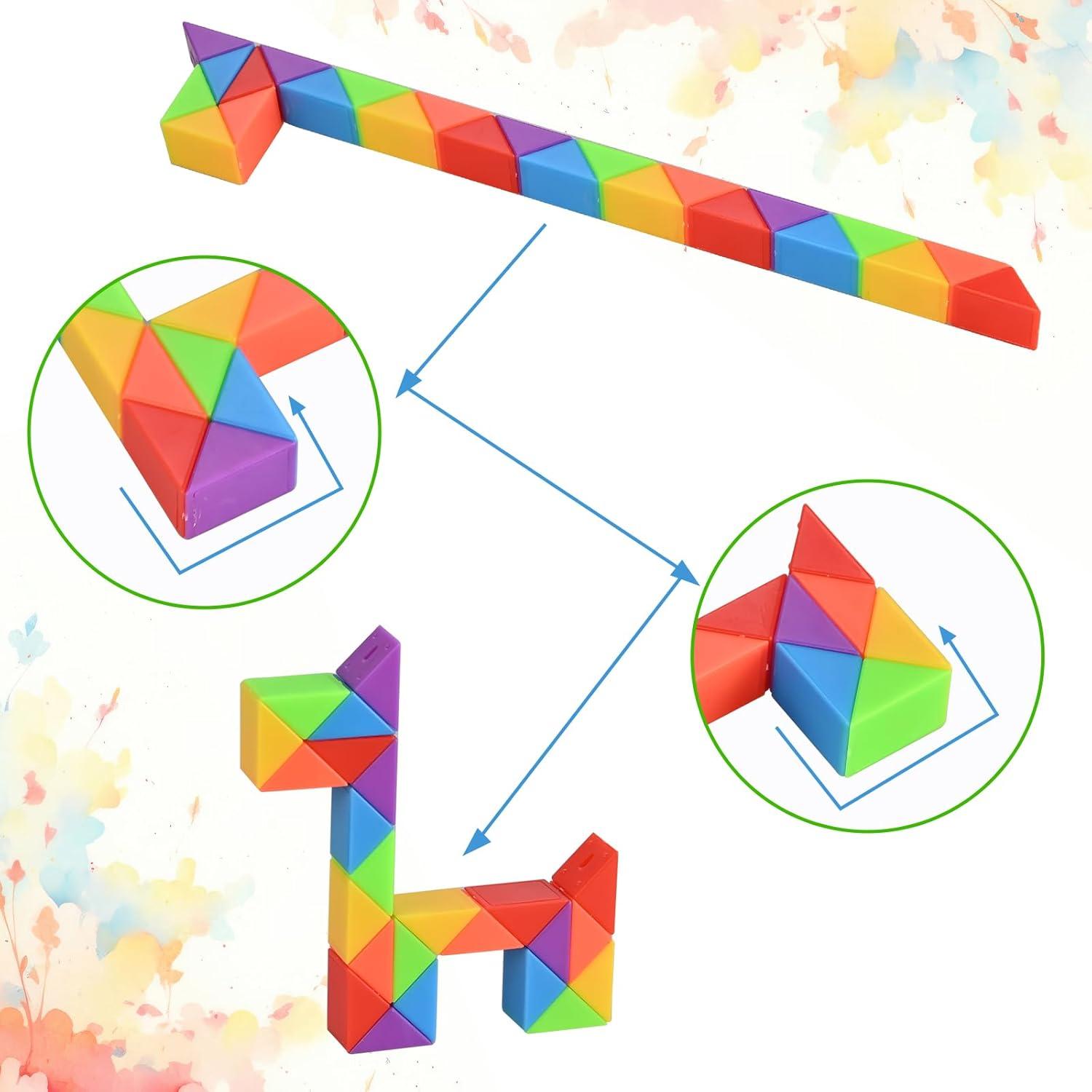 GOLDGE 80 Mini Cubos Rompecabezas Antiestrés para Niños