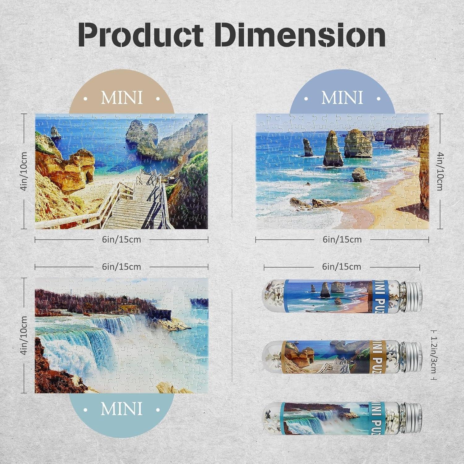 Rompecabezas Mini MISITU 150 Piezas Playa Cascada 15x10cm