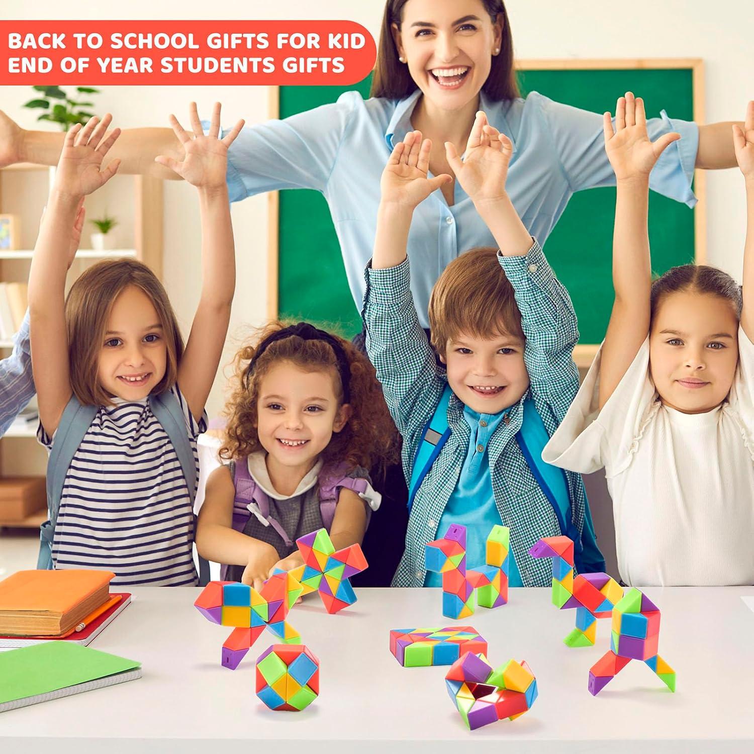 36 Juguetes Antiestrés Cubo de Serpiente Aubrogo 25.4x17.8cm