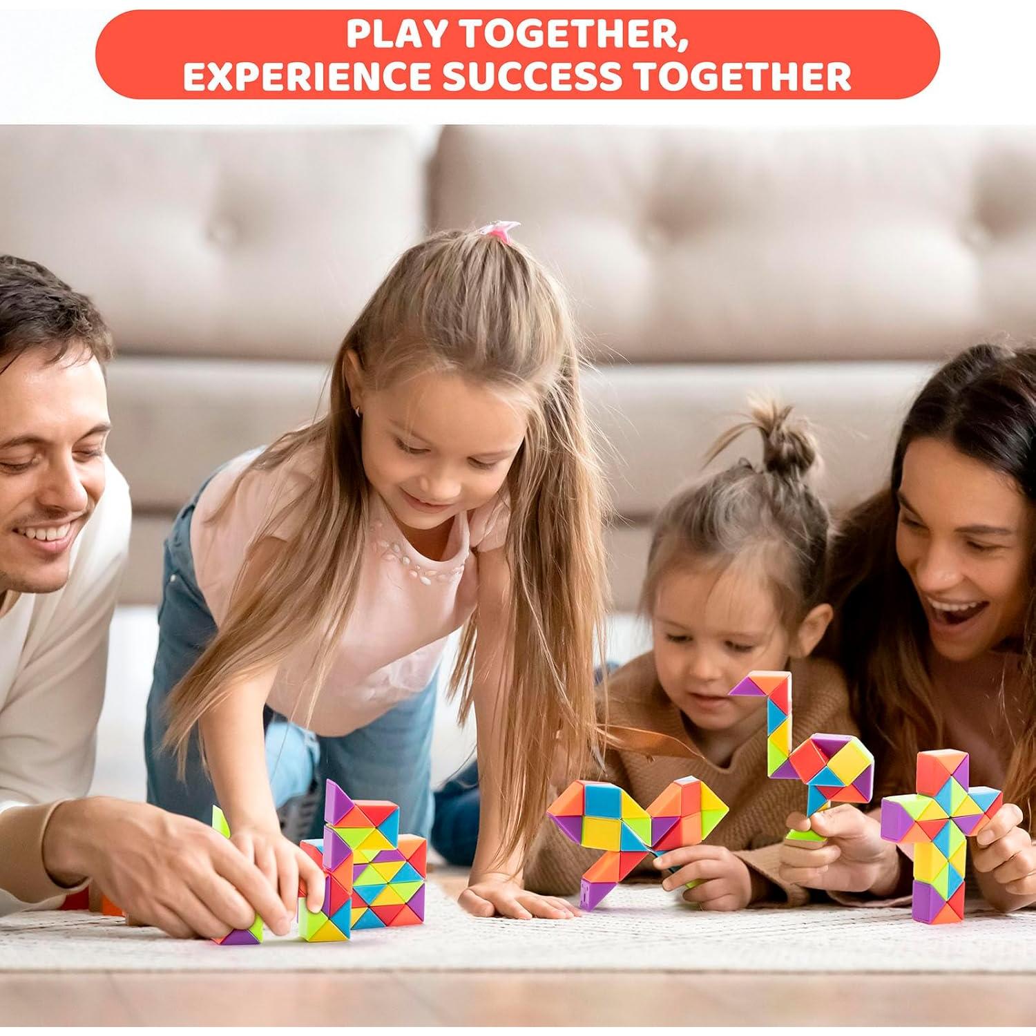 36 Juguetes Antiestrés Cubo de Serpiente Aubrogo 25.4x17.8cm