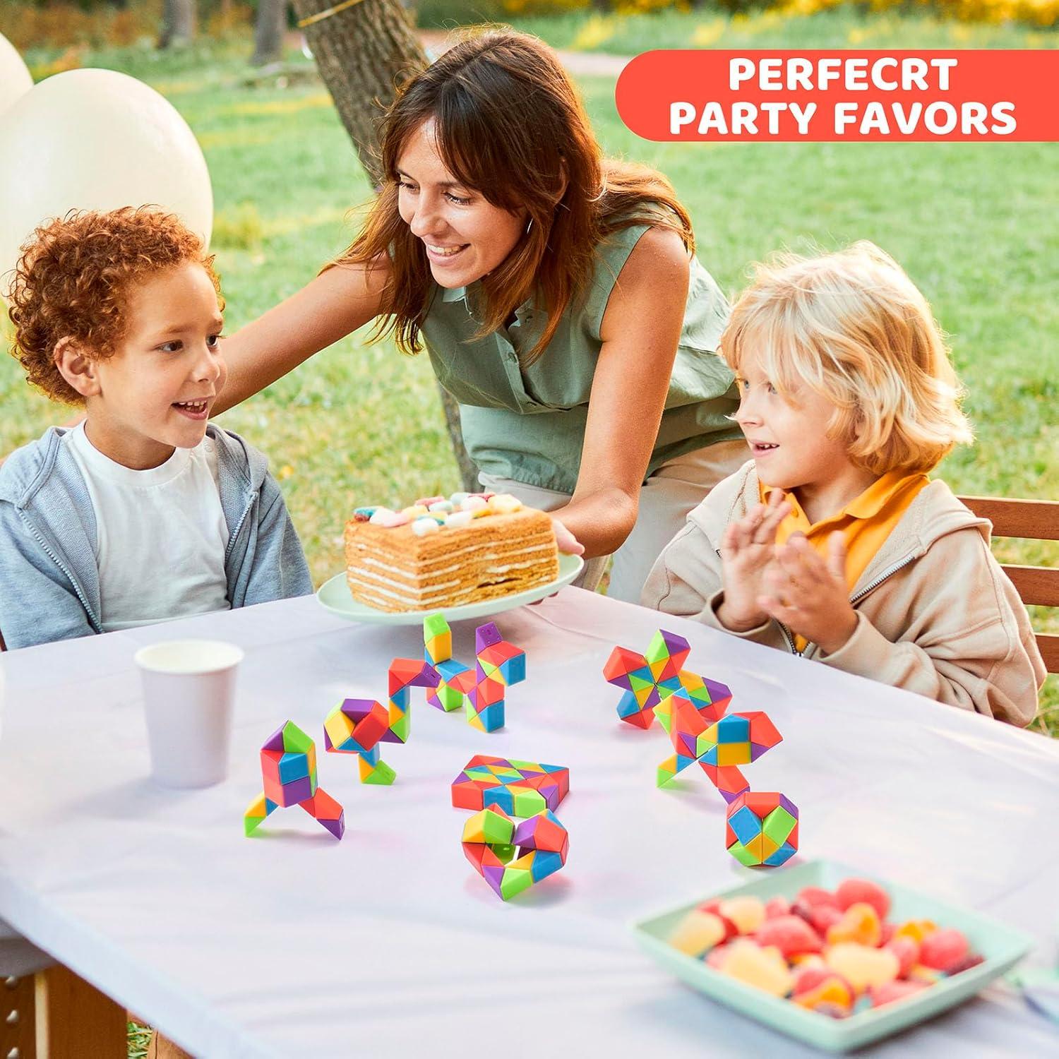 36 Juguetes Antiestrés Cubo de Serpiente Aubrogo 25.4x17.8cm