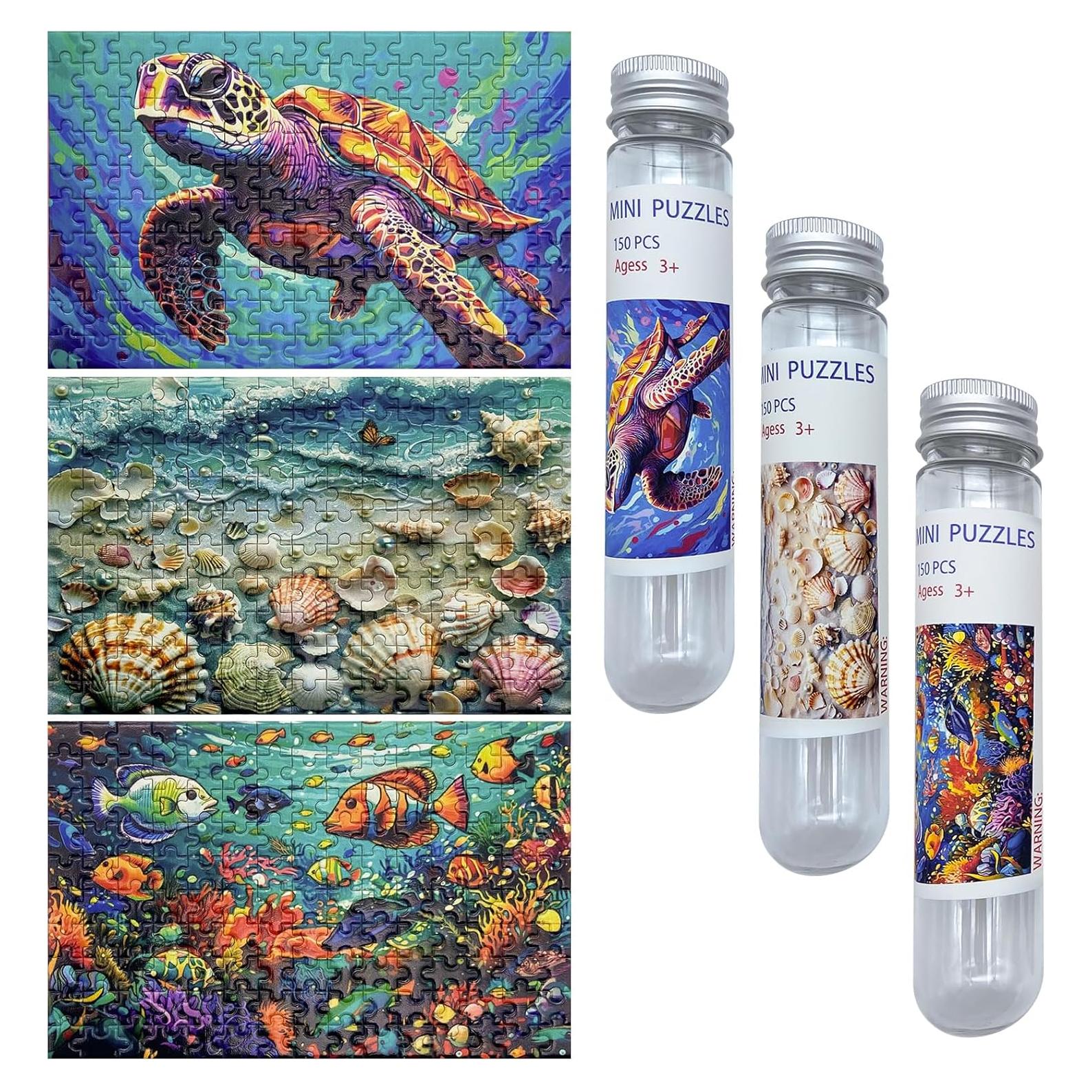 Mini Rompecabezas 150 Piezas HENGCHI Serie Oceánica 15.24x10.16cm