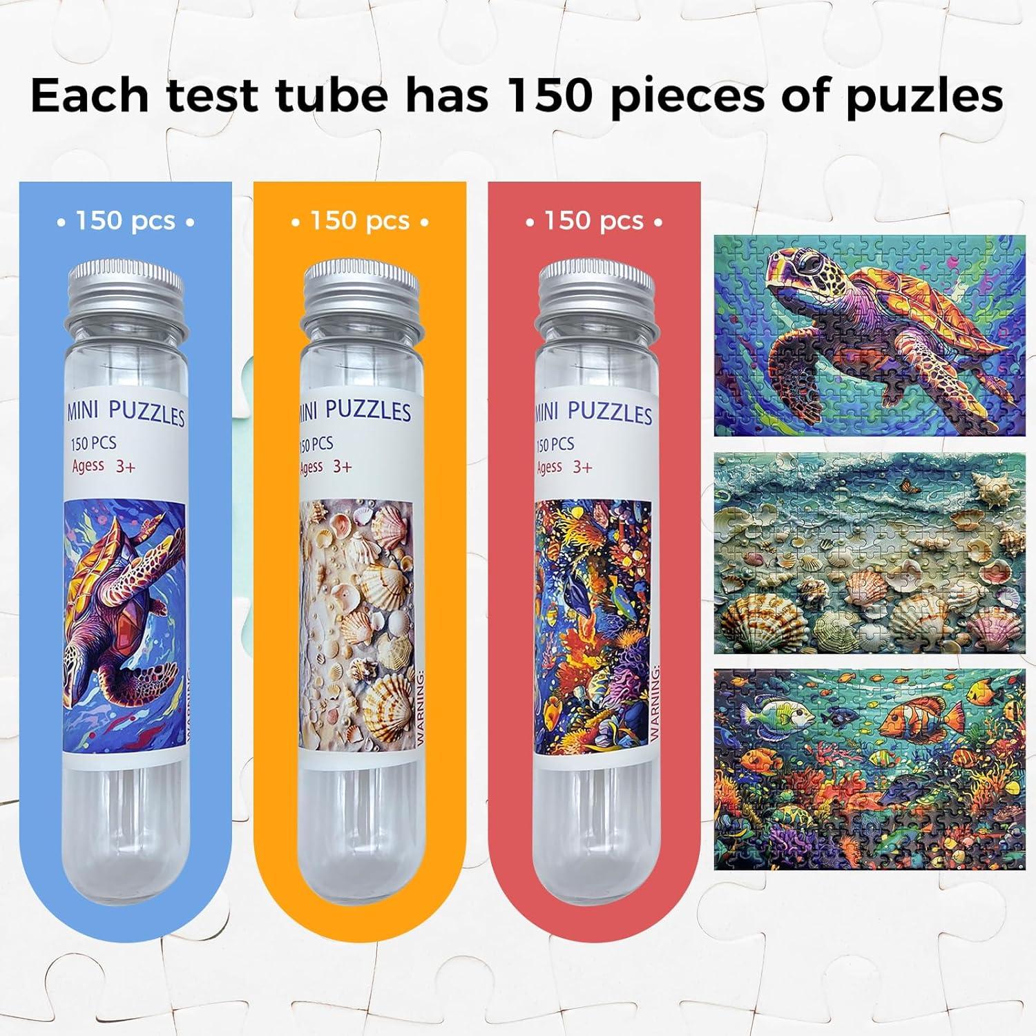 Mini Rompecabezas 150 Piezas HENGCHI Serie Oceánica 15.24x10.16cm