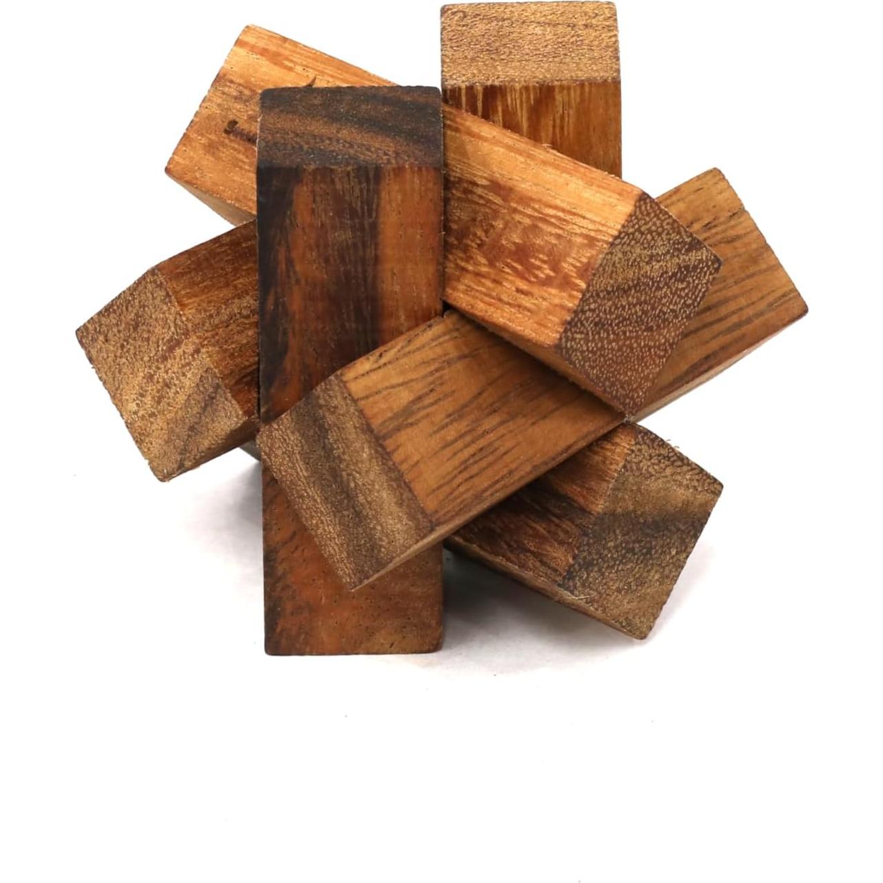 Rompecabezas de Madera SiamMandalay 3D Hecho a Mano 7 cm