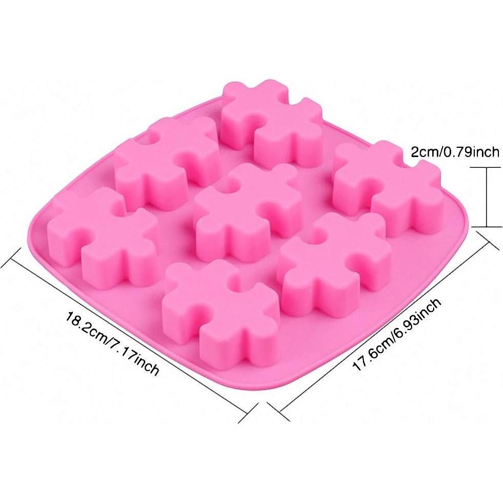 Moldes de Silicona Rosa MoldFun para Chocolates y Jabón - 2 Piezas