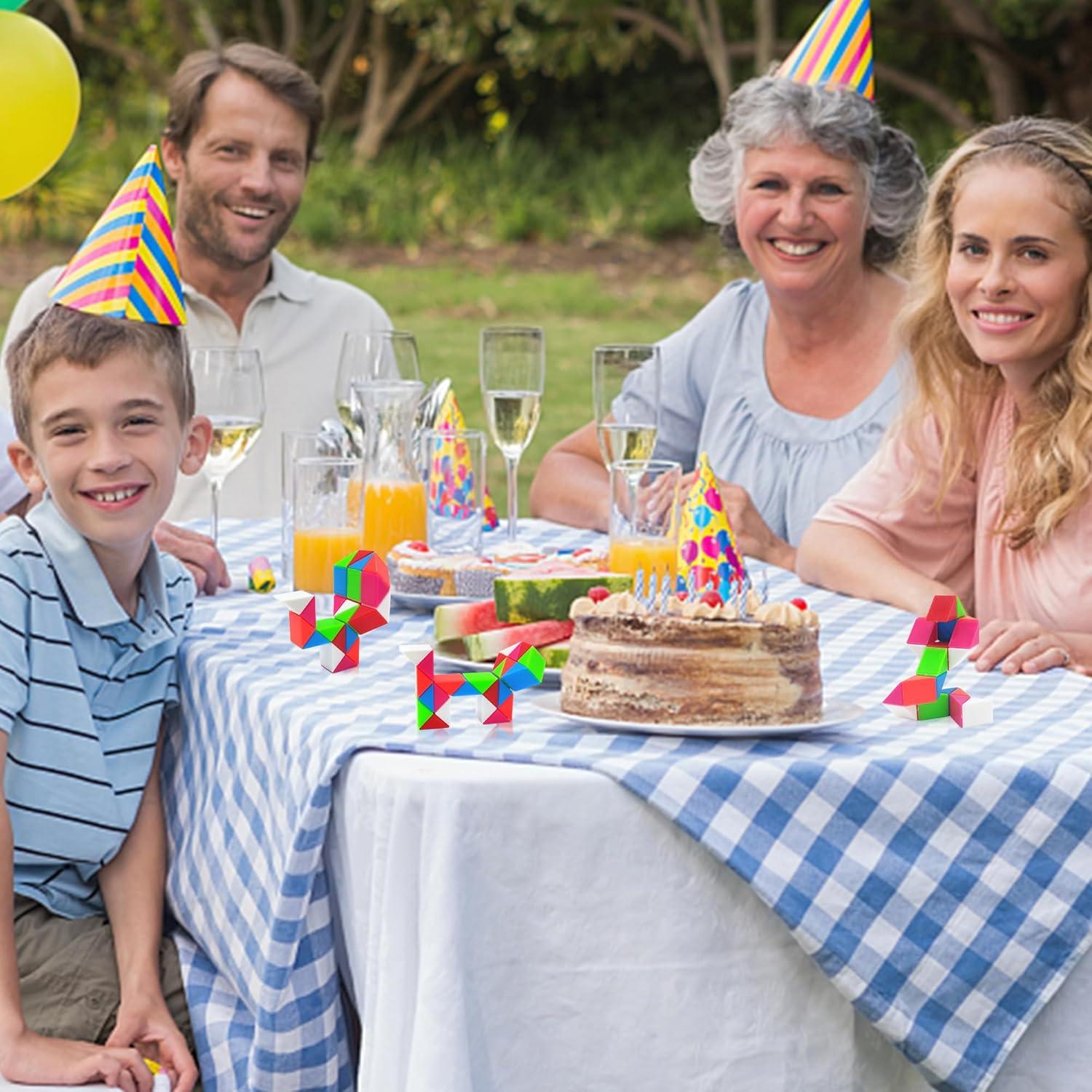 Cubo de Serpiente Fidget Aurbogo - 30 Piezas Multicolor