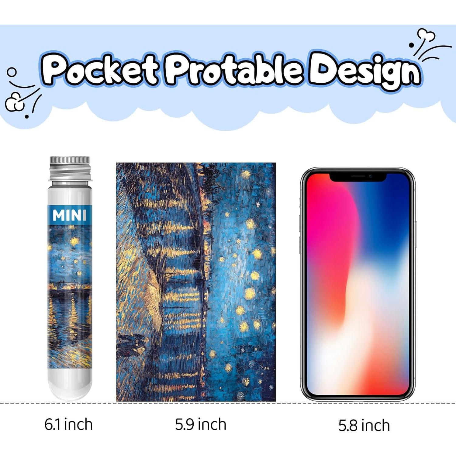 Mini Rompecabezas 150 Piezas LOSFPVR Noche Estrellada 15x10cm