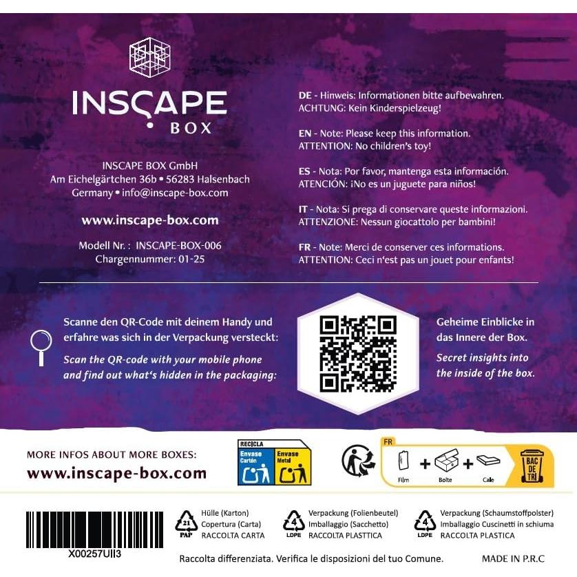 Caja de Rompecabezas INSCAPE LEGADO DE STONEHENGE - Desafío Mental para Adultos