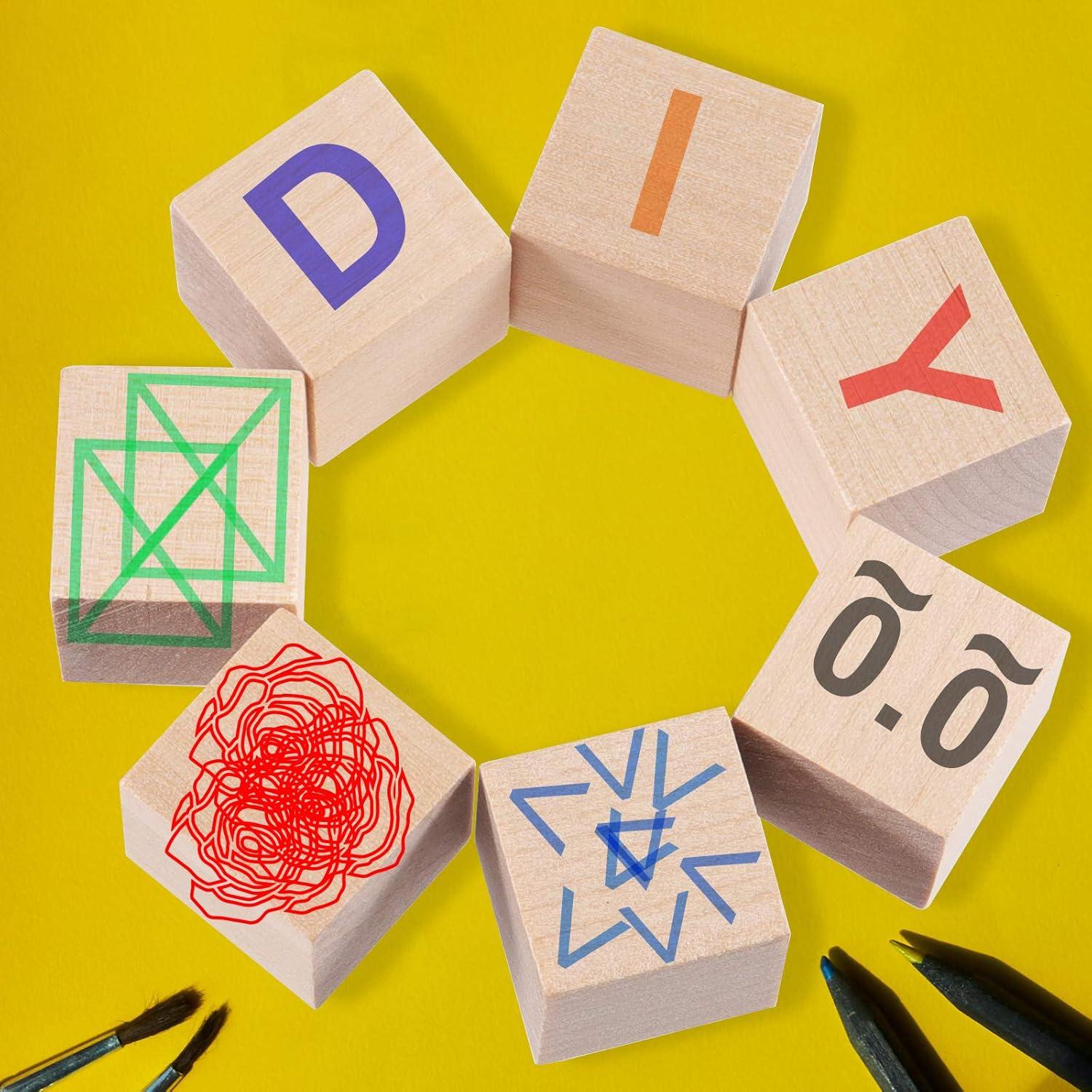 600 Cubos de Madera Natural KOHAND 1.9 cm para Manualidades