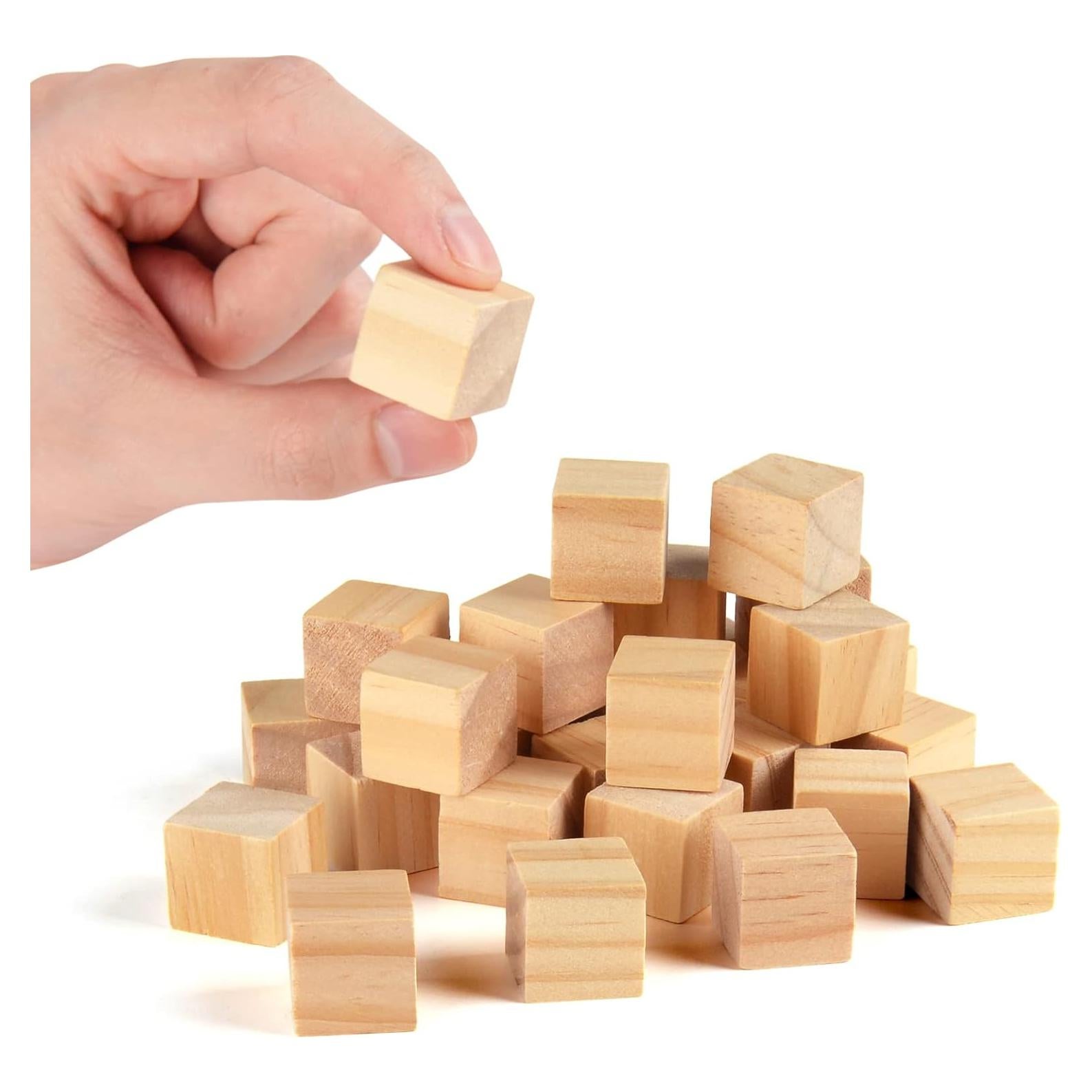 Cubos de Madera 2cm Ourtroness 350 Piezas para Manualidades