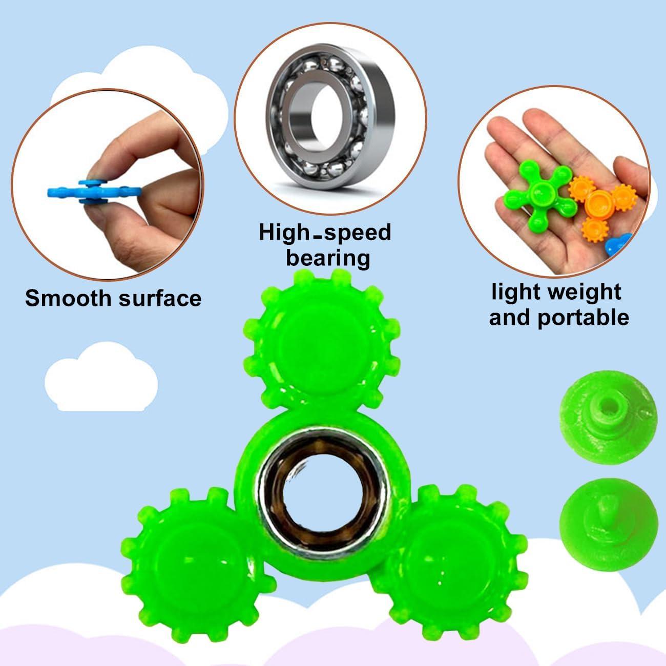 Paquete de 100 Mini Spinners Antiestrés LANQKUISZ - Juguetes para Aliviar Ansiedad