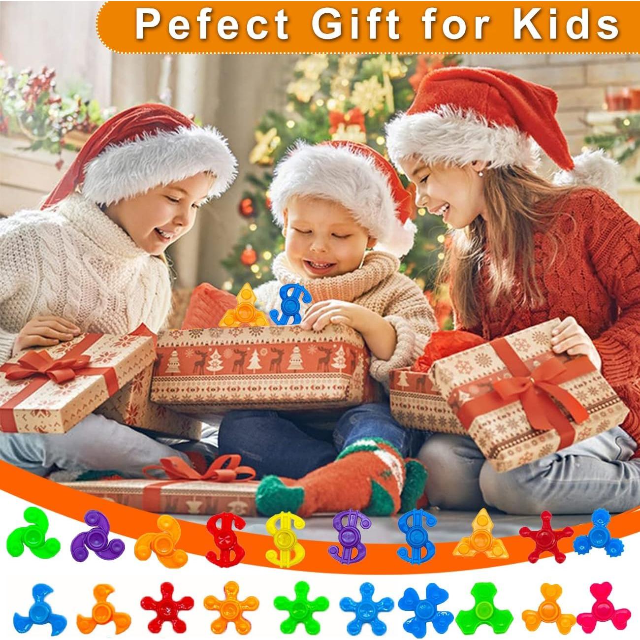 Paquete de 100 Mini Spinners Antiestrés LANQKUISZ - Juguetes para Aliviar Ansiedad