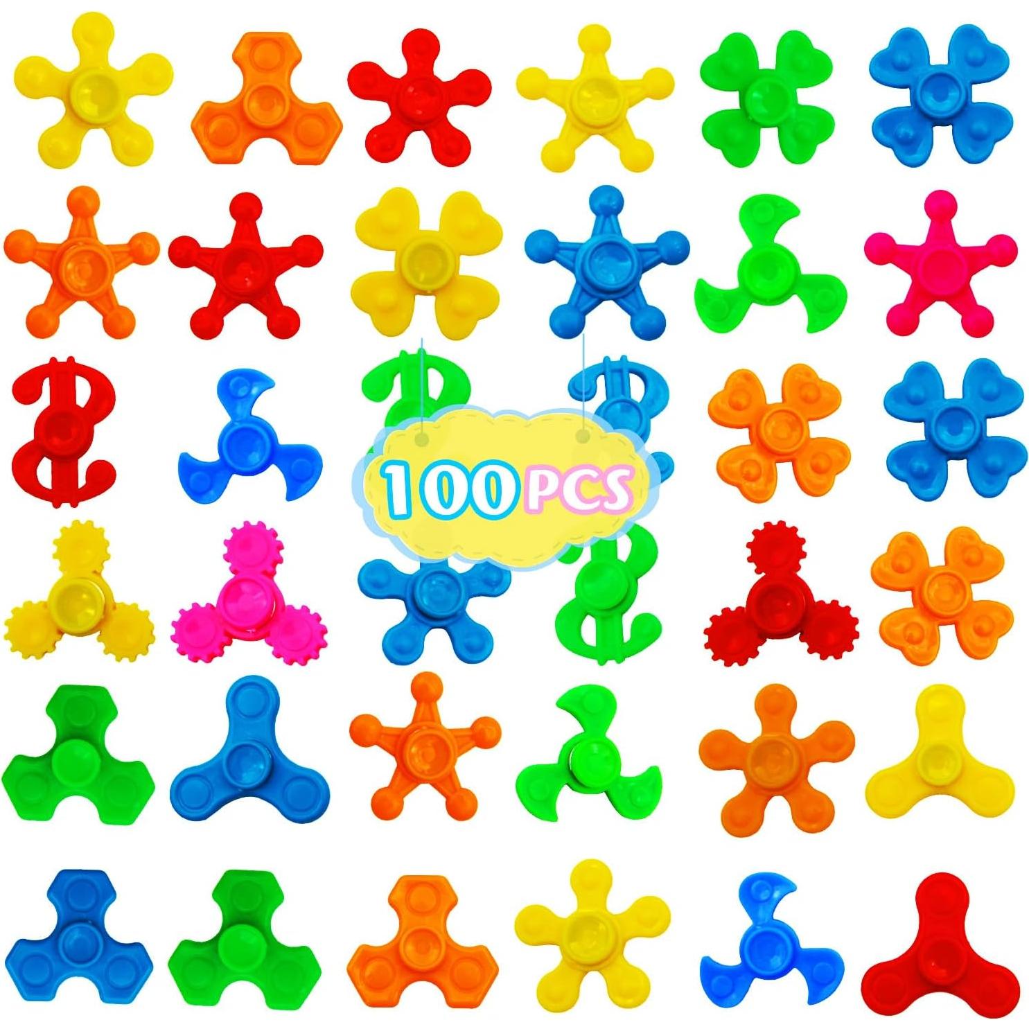 Paquete de 100 Mini Spinners Antiestrés LANQKUISZ - Juguetes para Aliviar Ansiedad