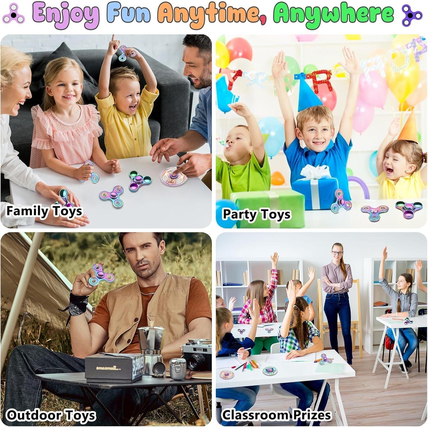 Fidget Spinner ATESSON Alivio Estrés Rodamiento Acero Inoxidable