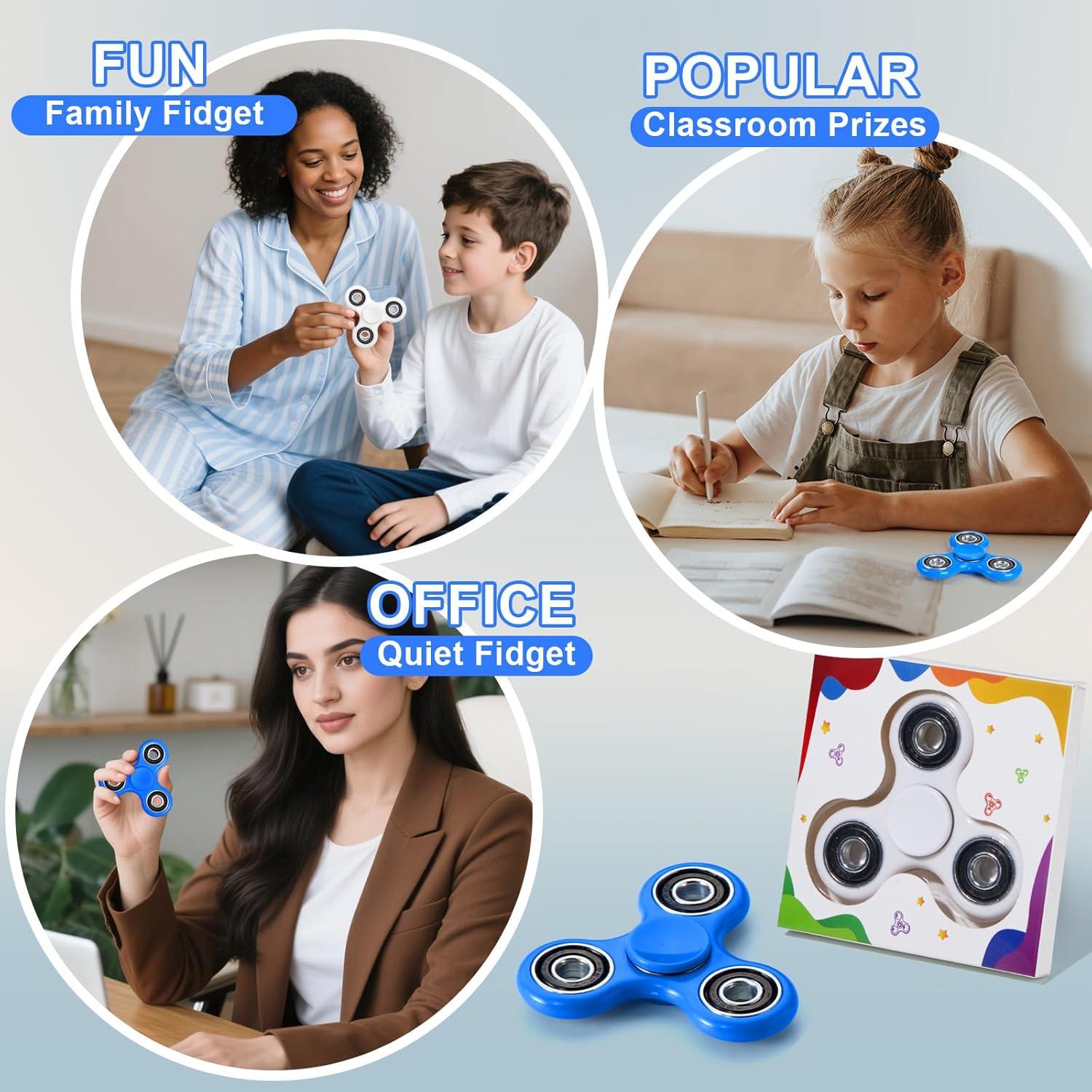 Spinner Antiestrés WELLVO 2 Pcs para Niños y Adultos