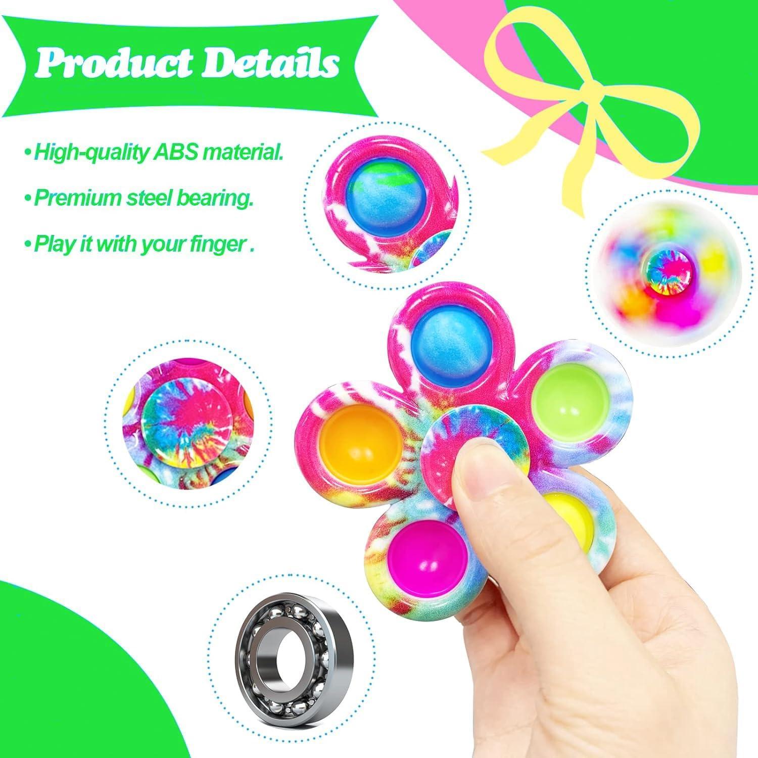 30 Juguetes Antiestrés FODYNE Pop it y Spinner para Niños