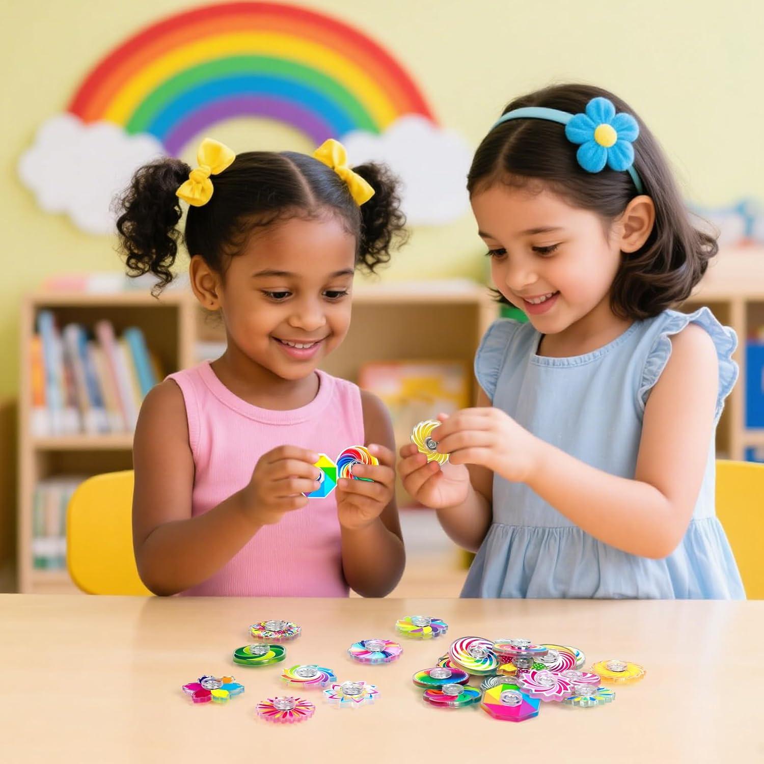 SCIONE 24 Mini Juguetes Spinner Antiestrés para Niños y Adultos