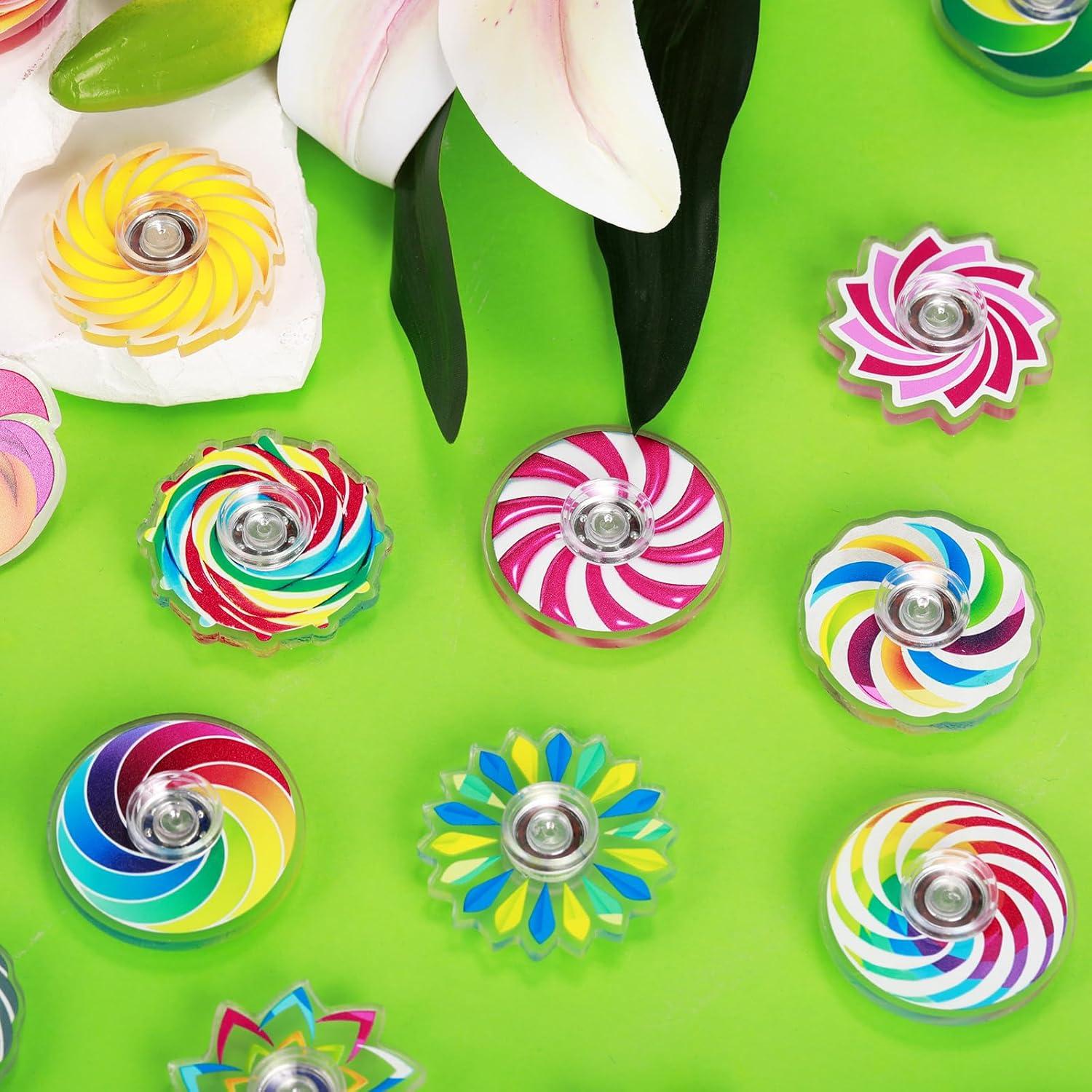 SCIONE 24 Mini Juguetes Spinner Antiestrés para Niños y Adultos