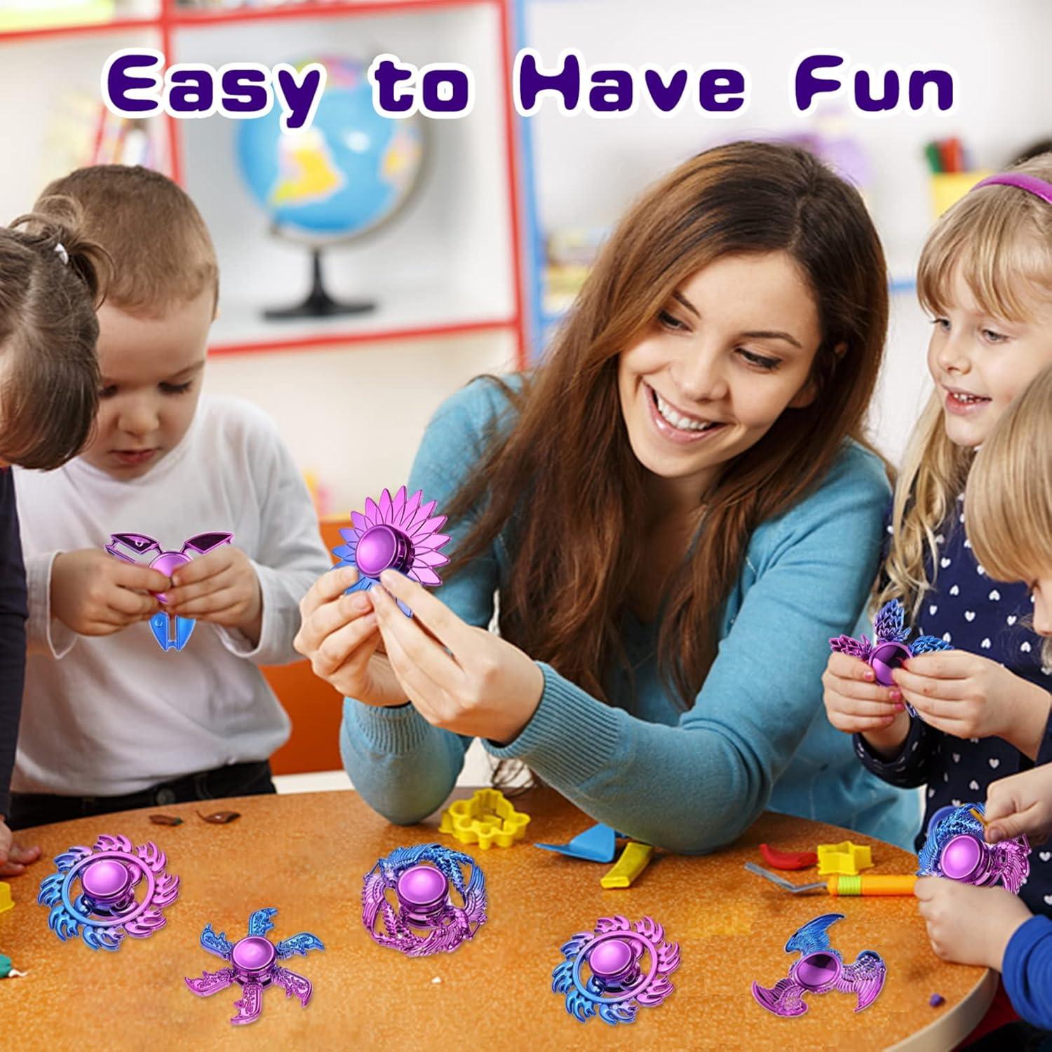 20 Spinners Antiestrés PROUNDLION para Niños y Adultos