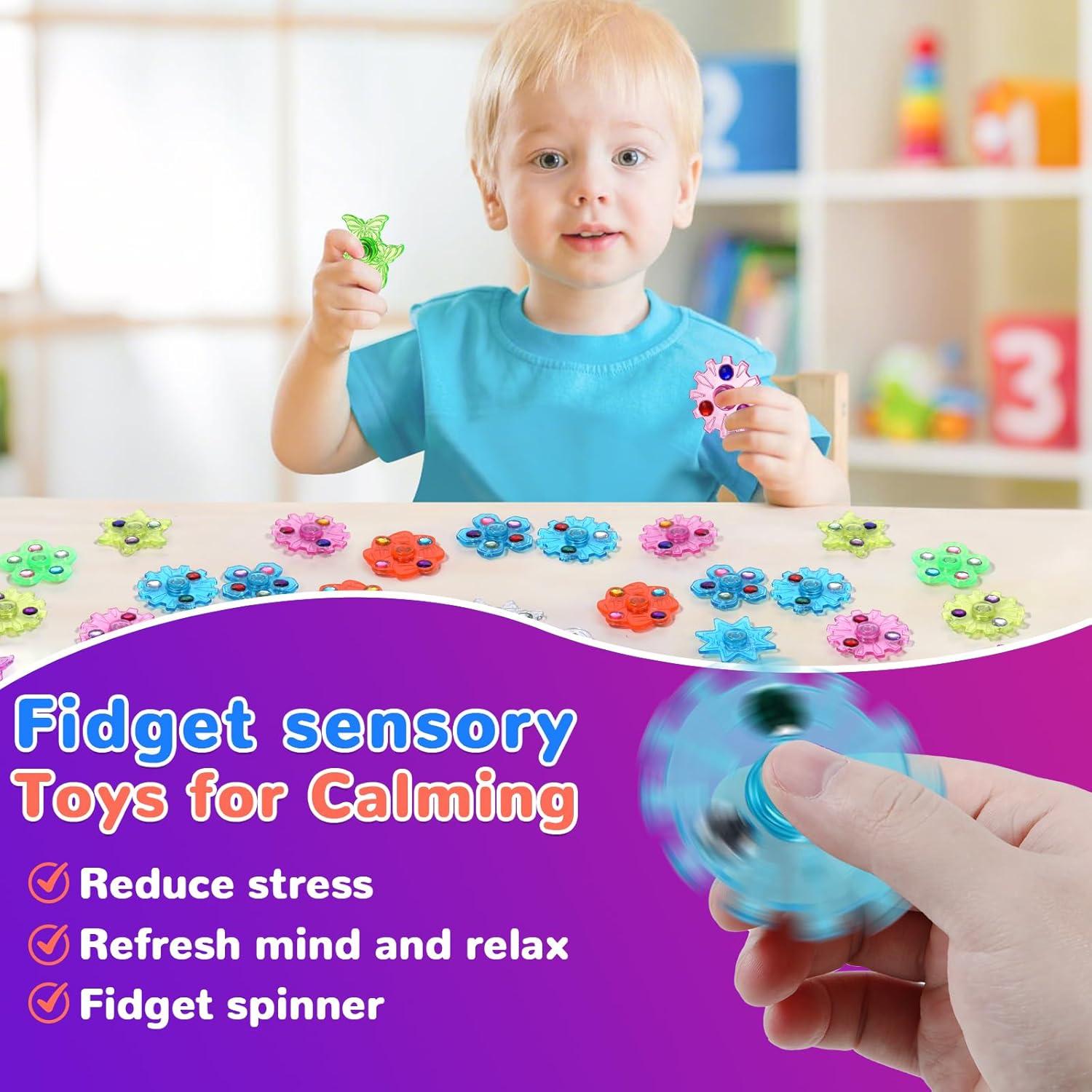 SCIONE 24 Mini Spinners Antiestrés para Niños y Adultos