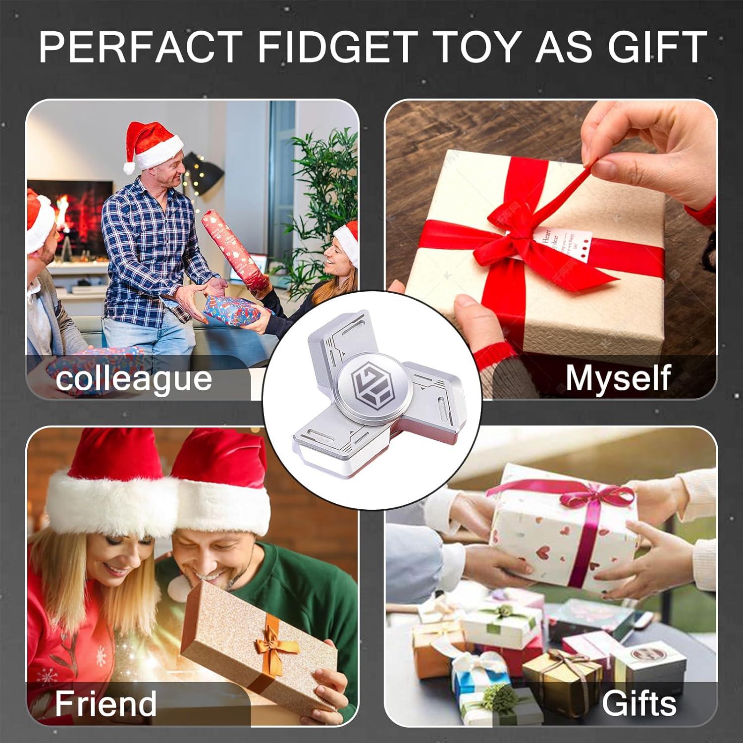 Spinner Fidget de Metal Berotok Mini Silencioso para Adultos