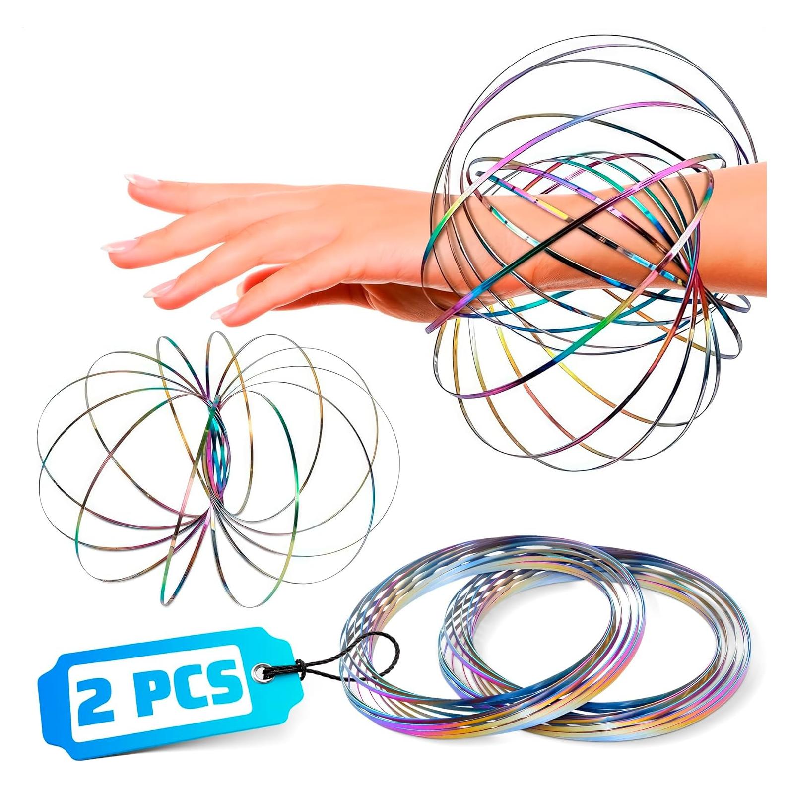 2 Pcs Anillos de Flujo DIMROM - Juguete Calmante 12.95 cm