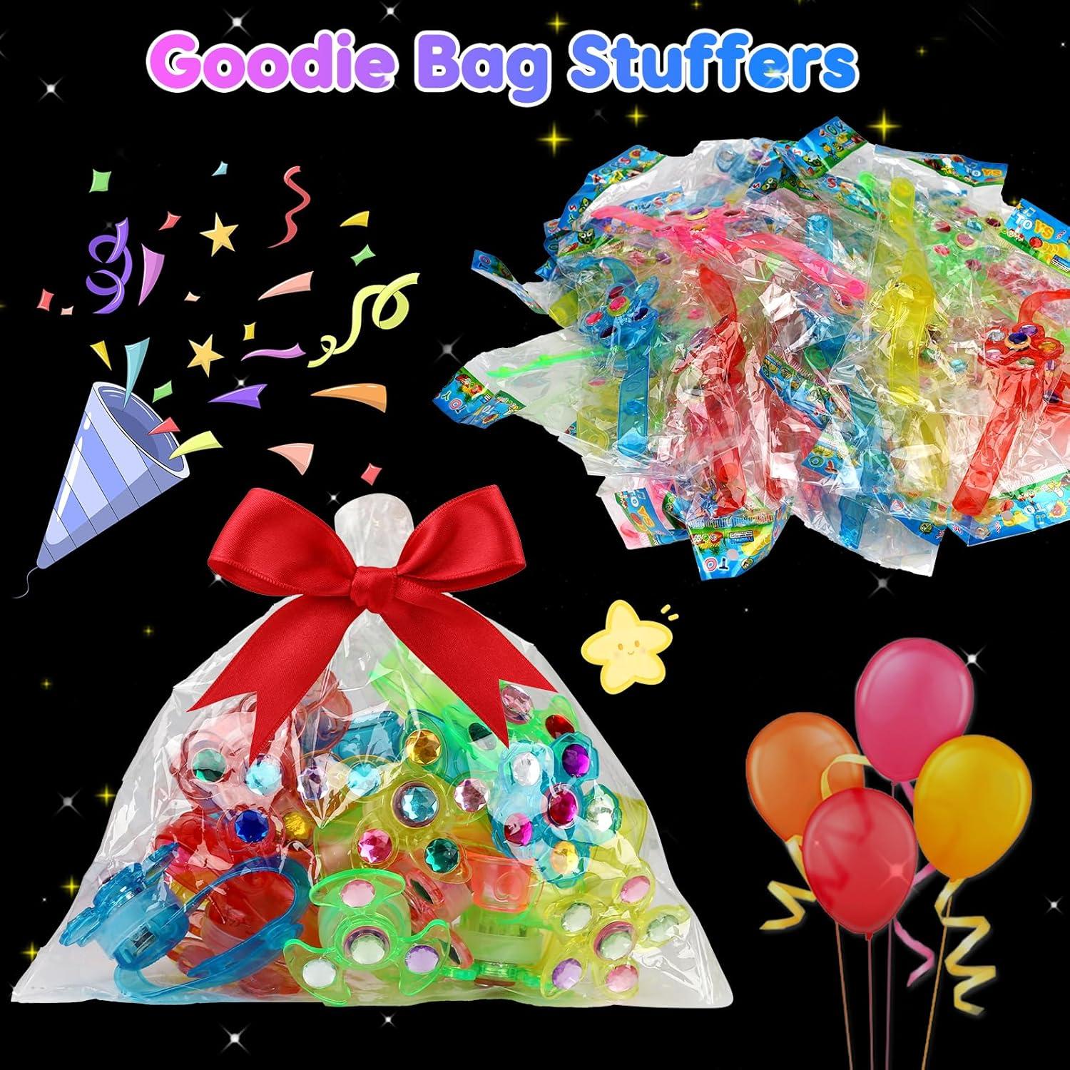 48 Pulseras Fidget LED Brillantes Thremhoo para Niños