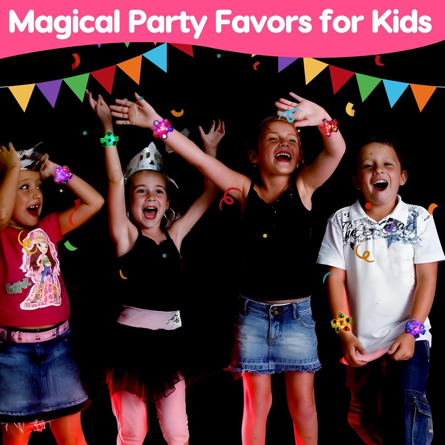 48 Pulseras Fidget LED Brillantes Thremhoo para Niños