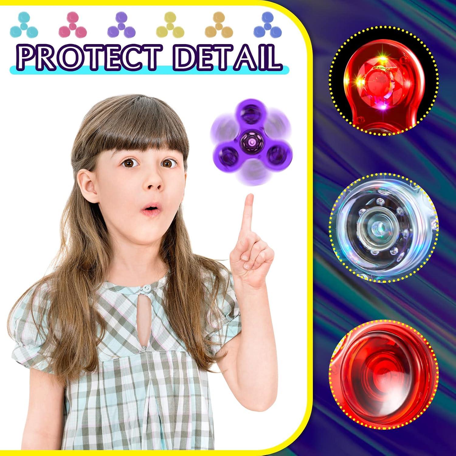 20 Spinners Fidget Iluminados Lewtemi 7.6 cm para Fiesta