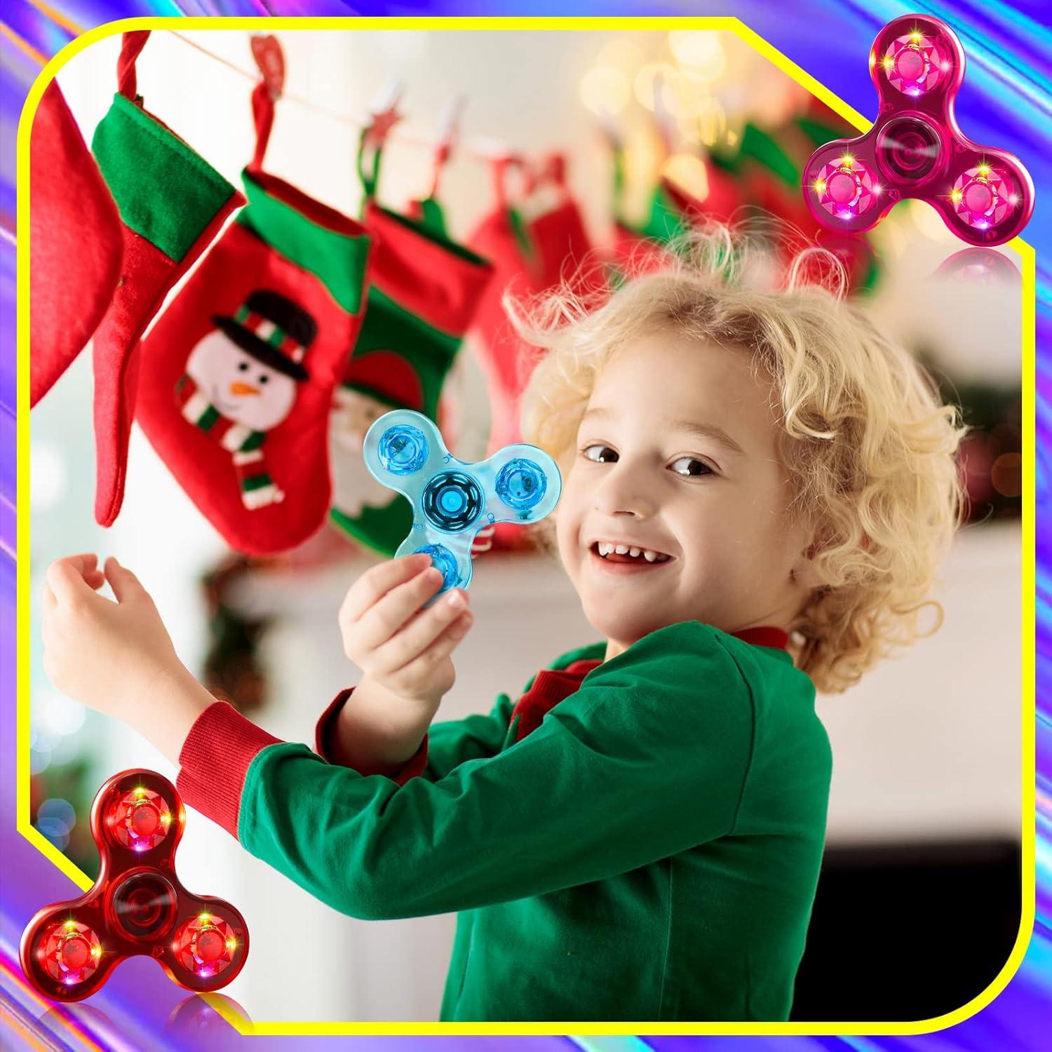20 Spinners Fidget Iluminados Lewtemi 7.6 cm para Fiesta
