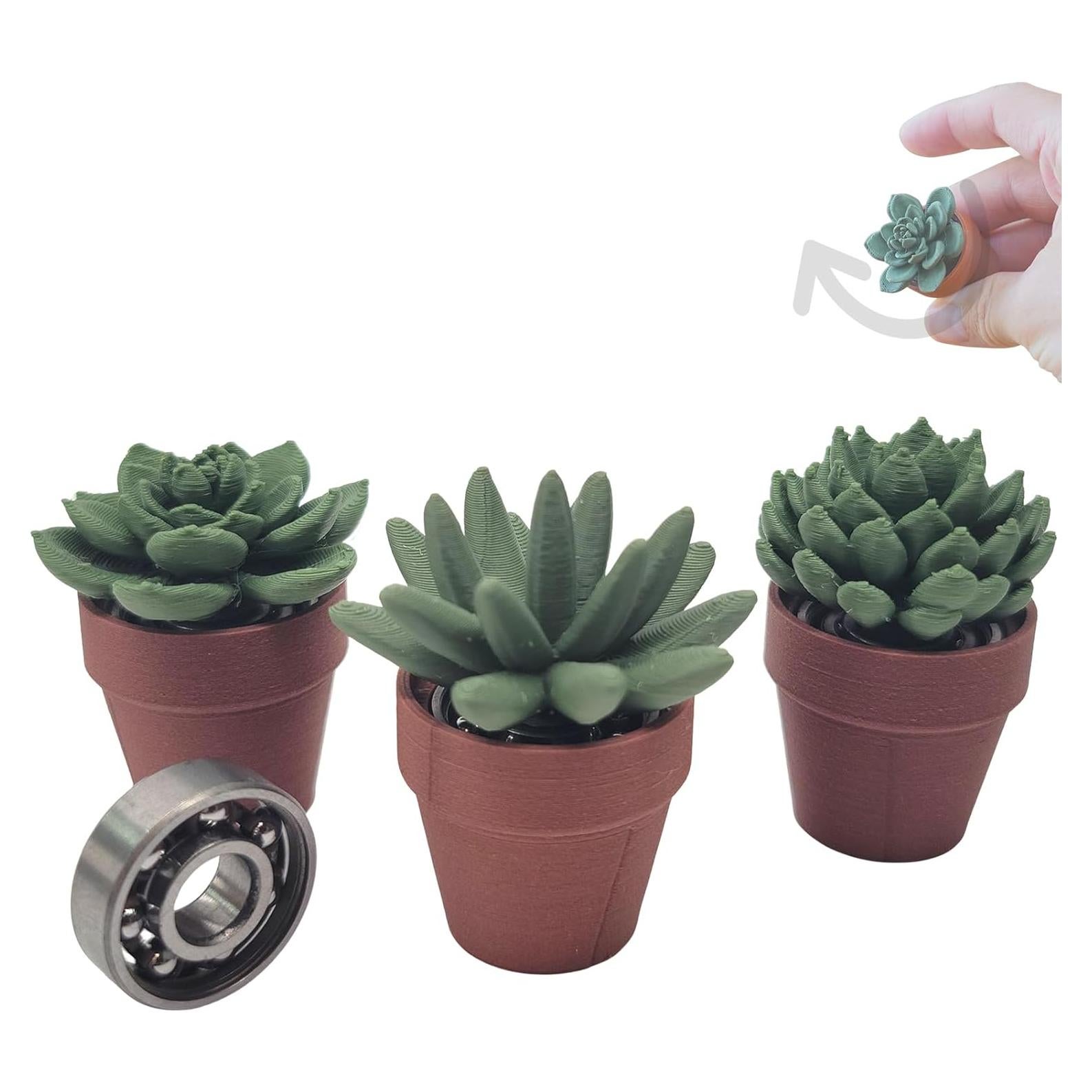 Spinner de Suculenta TIDARORES3D - Alivio de Estrés 3D