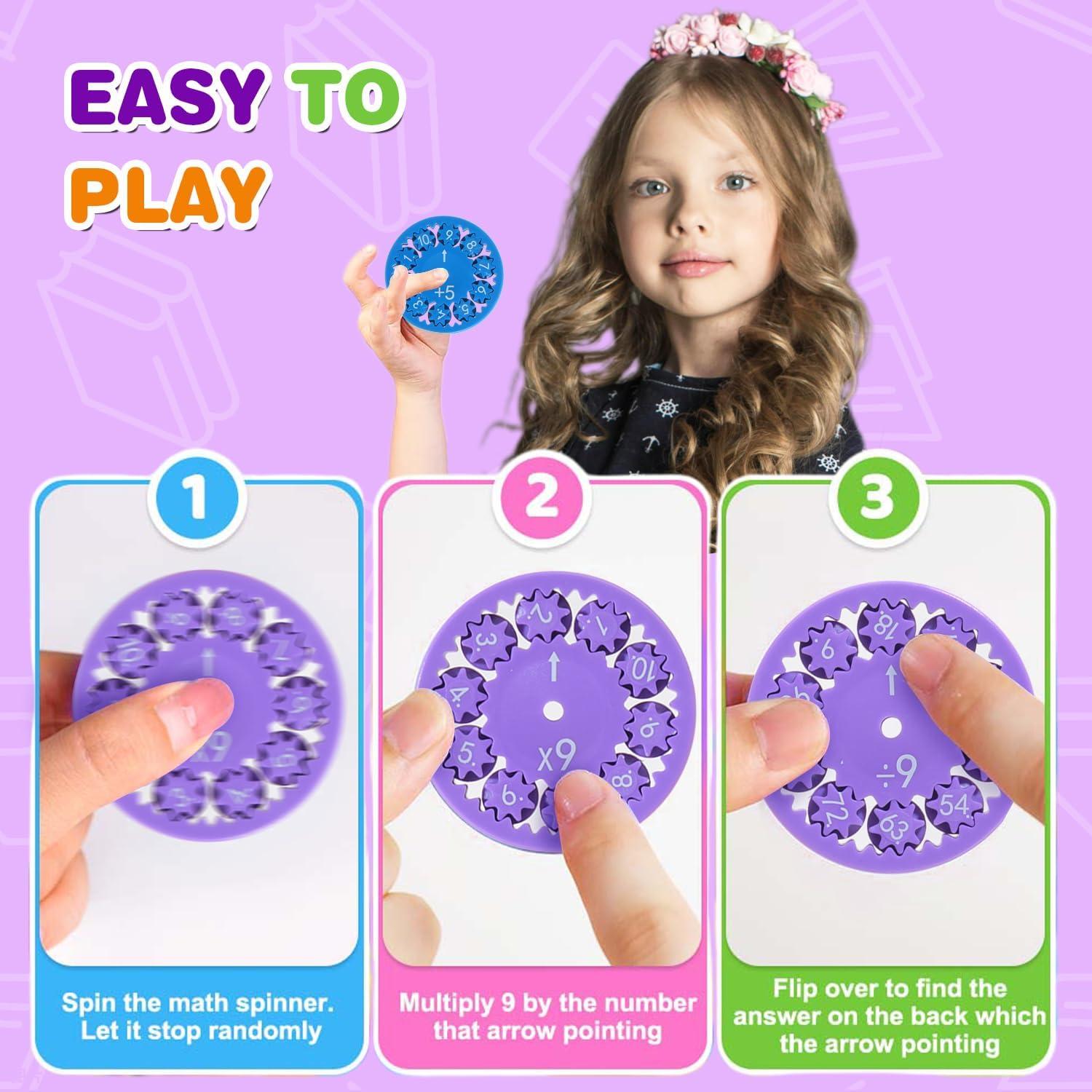 Spinner Matemático Axezoom 9 Pcs - Juguete Antiestrés Educativo