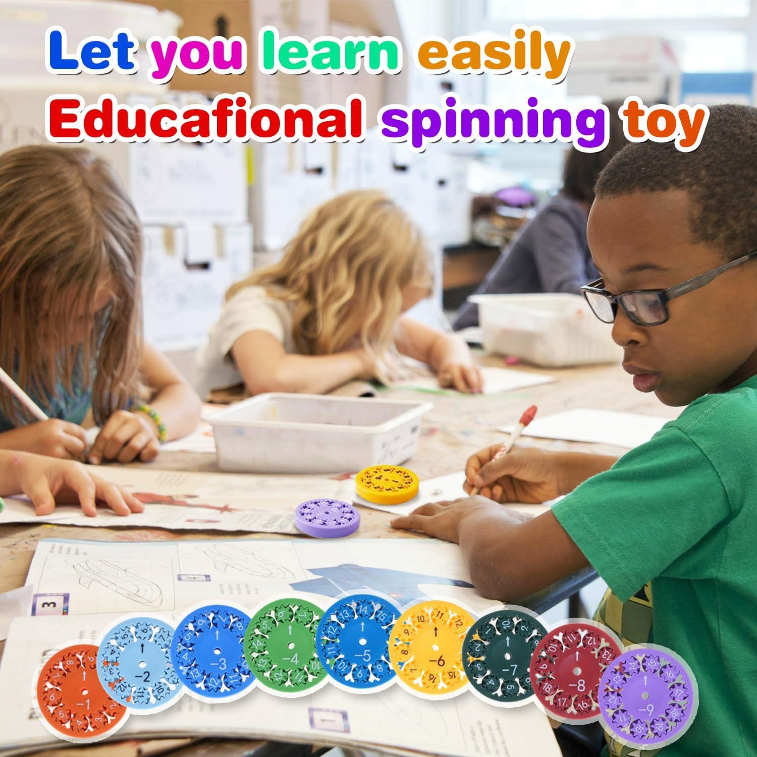 Spinner Matemático Axezoom 9 Pcs - Juguete Antiestrés Educativo
