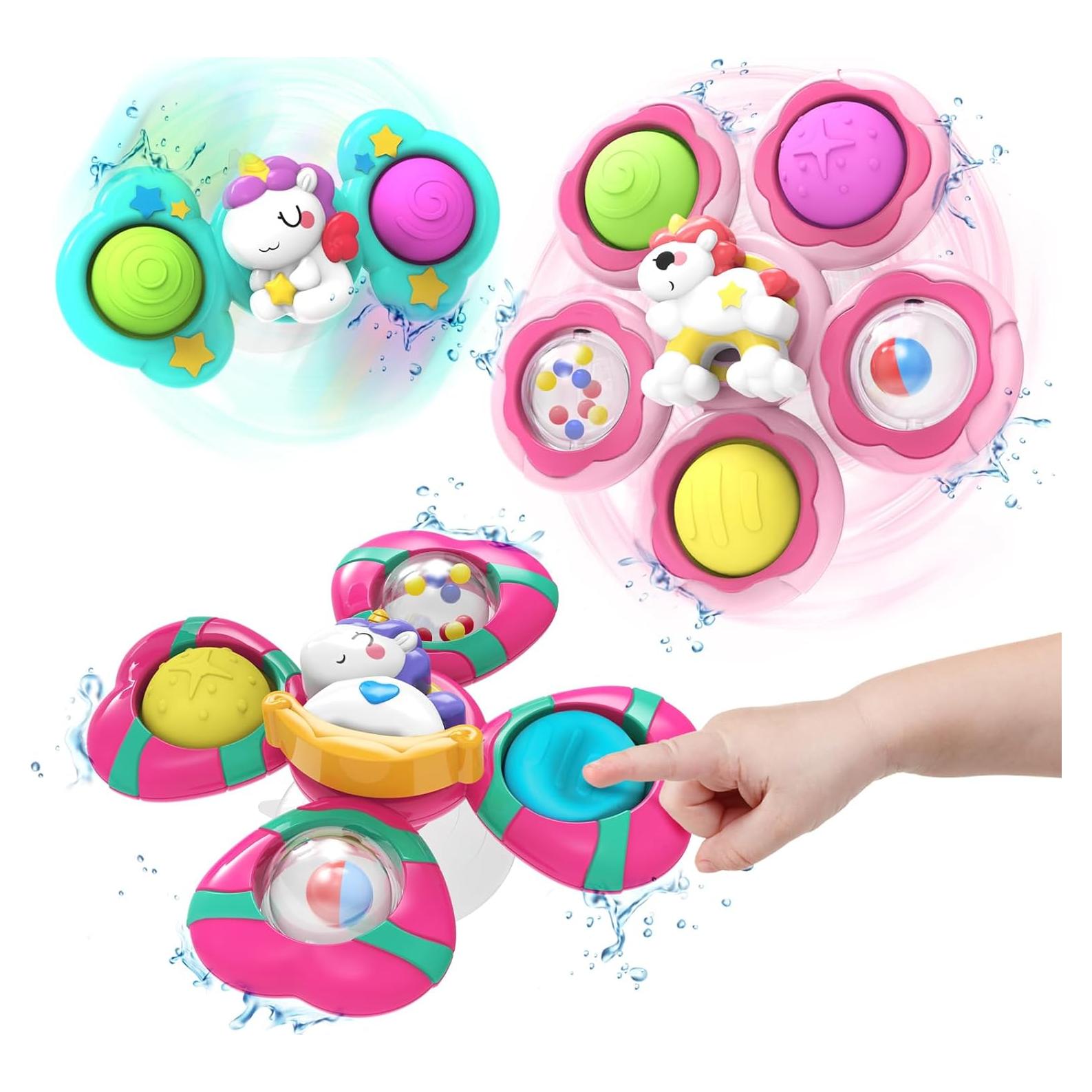 3 Juguetes Antiestrés para Bebés con Ventosa Seveclotree