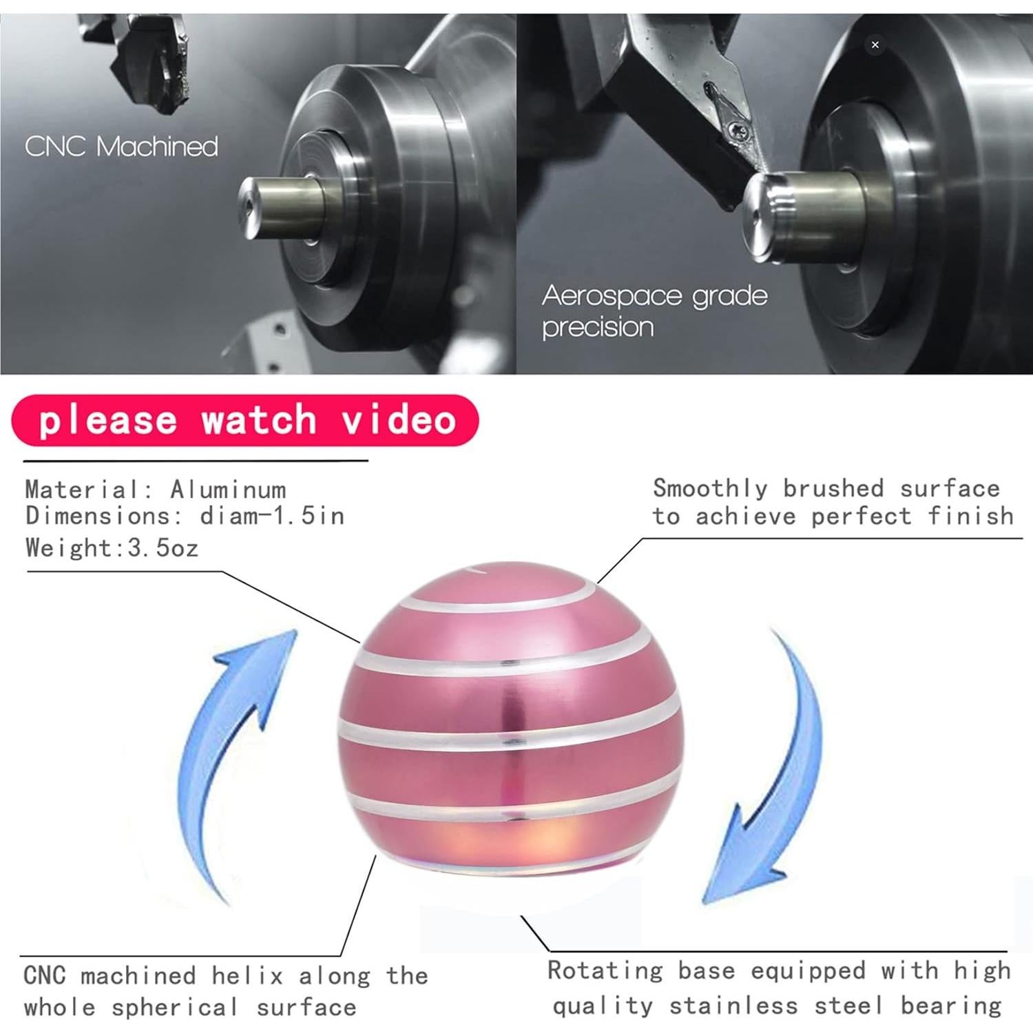 Juguete Antiestrés Cinético Samilalago Rosa 3.68 cm