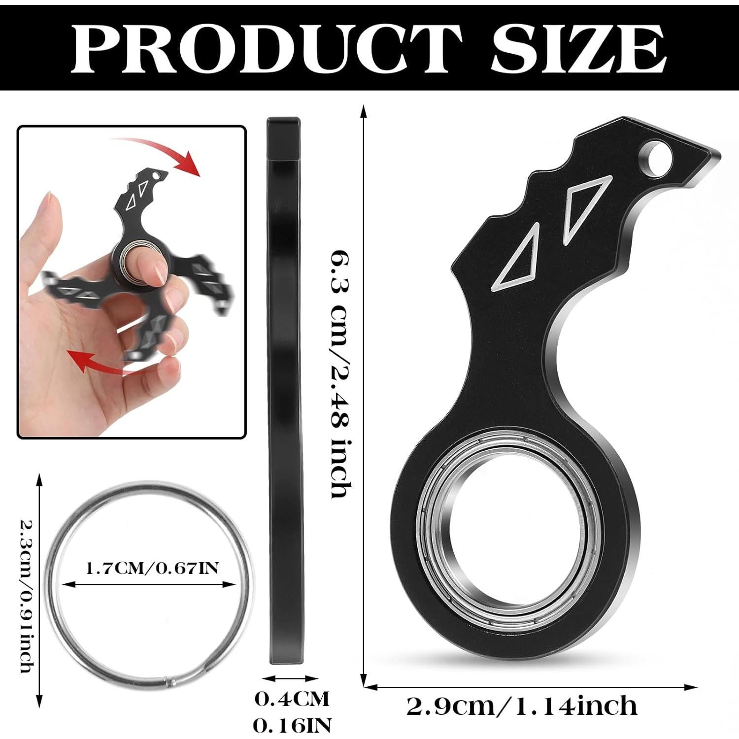 Llave Giratoria Juguete Tyqour 6.3x2.9cm Alivio Ansiedad