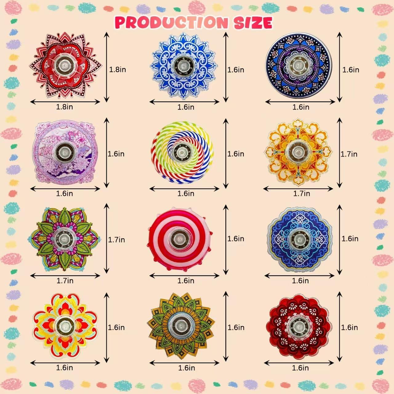 30 Mini Spinners Antiestrés PRAABDC para Niños y Adultos