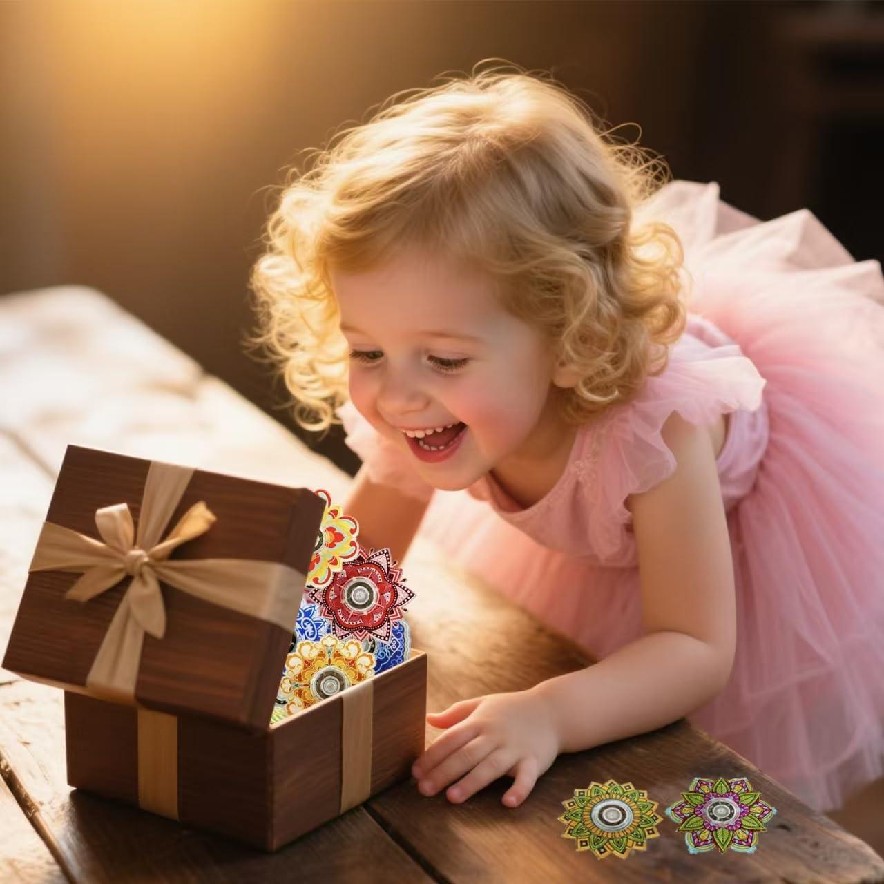 30 Mini Spinners Antiestrés PRAABDC para Niños y Adultos