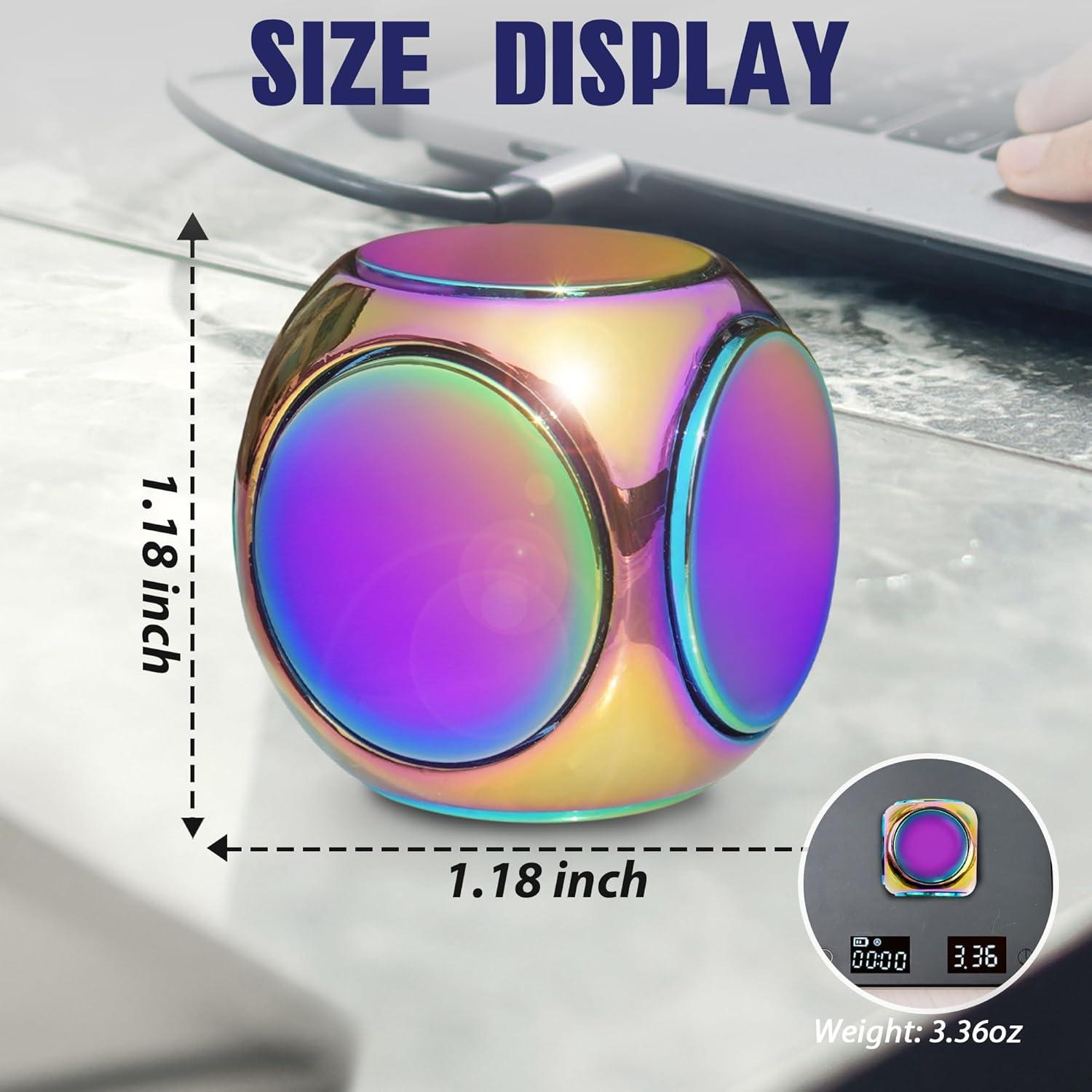 Cubo Giratorio Antiestrés de Metal Chilvil 3 cm Silencioso